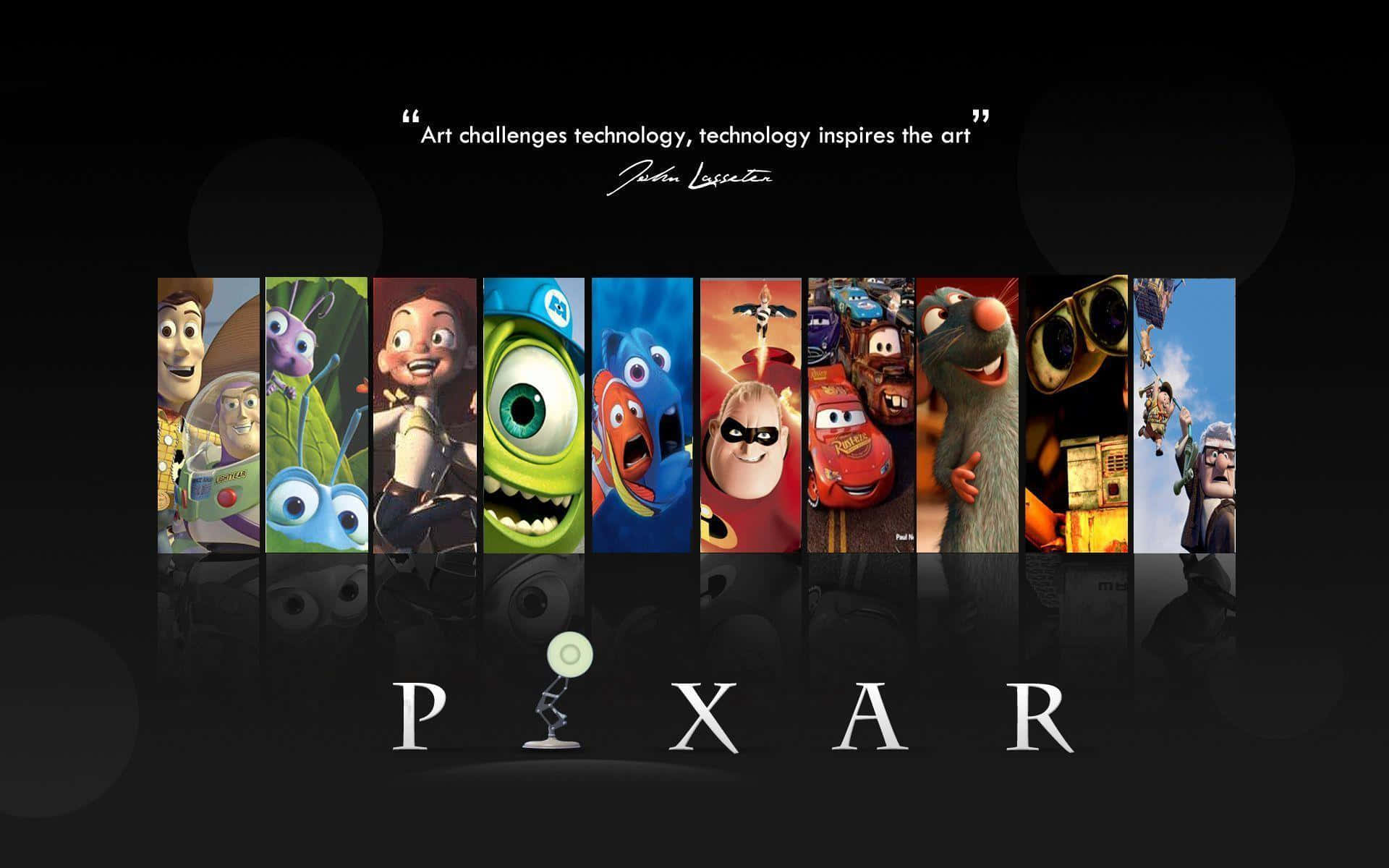 Download Best Disney Background Various Pixar Characters