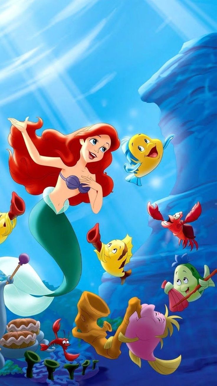 Movies and TV: Disney and Pixar. Little mermaid wallpaper, Disney wallpaper, Disney princess wallpaper