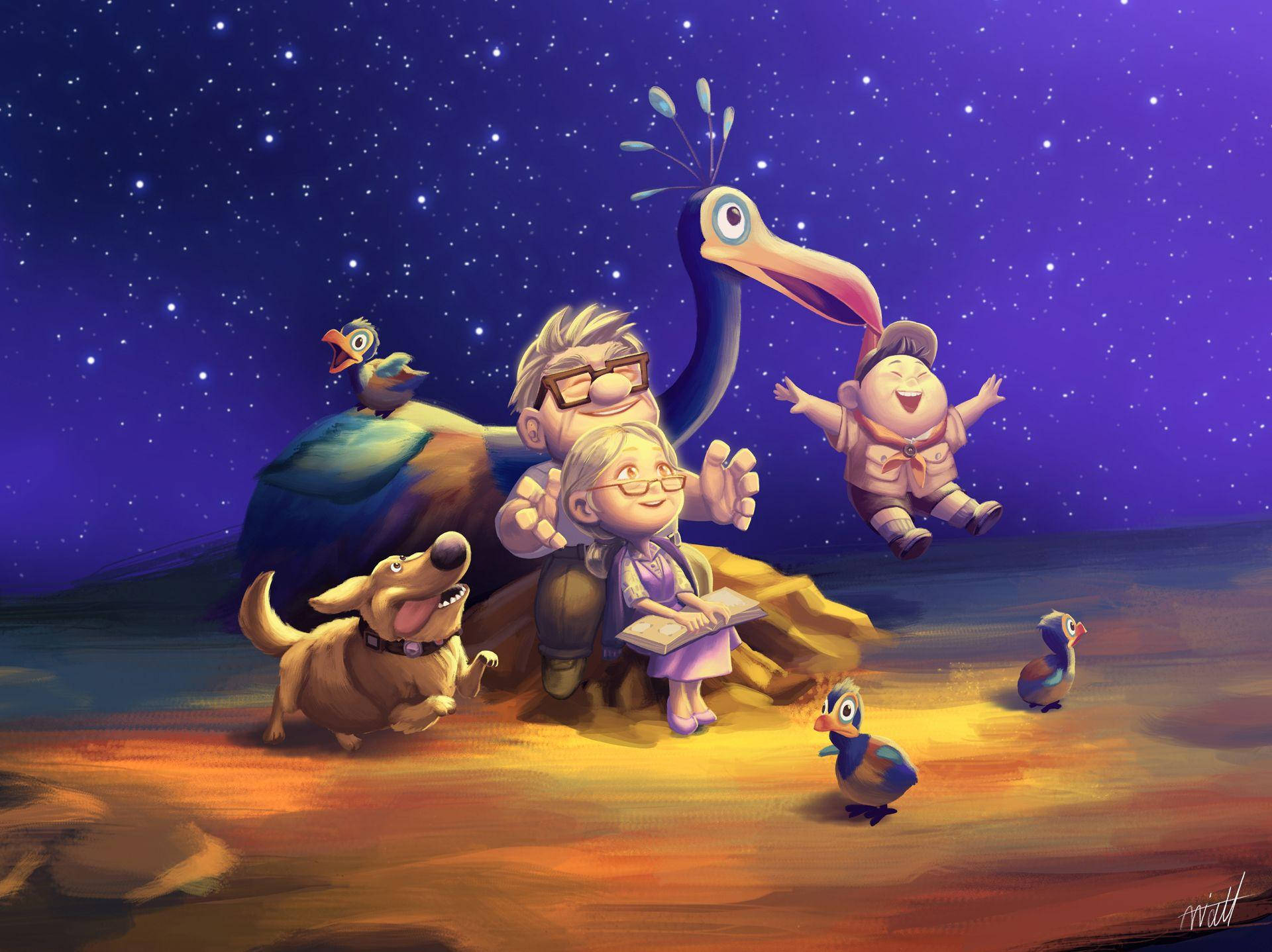 Download Pixar Up Cute Characters Wallpaper