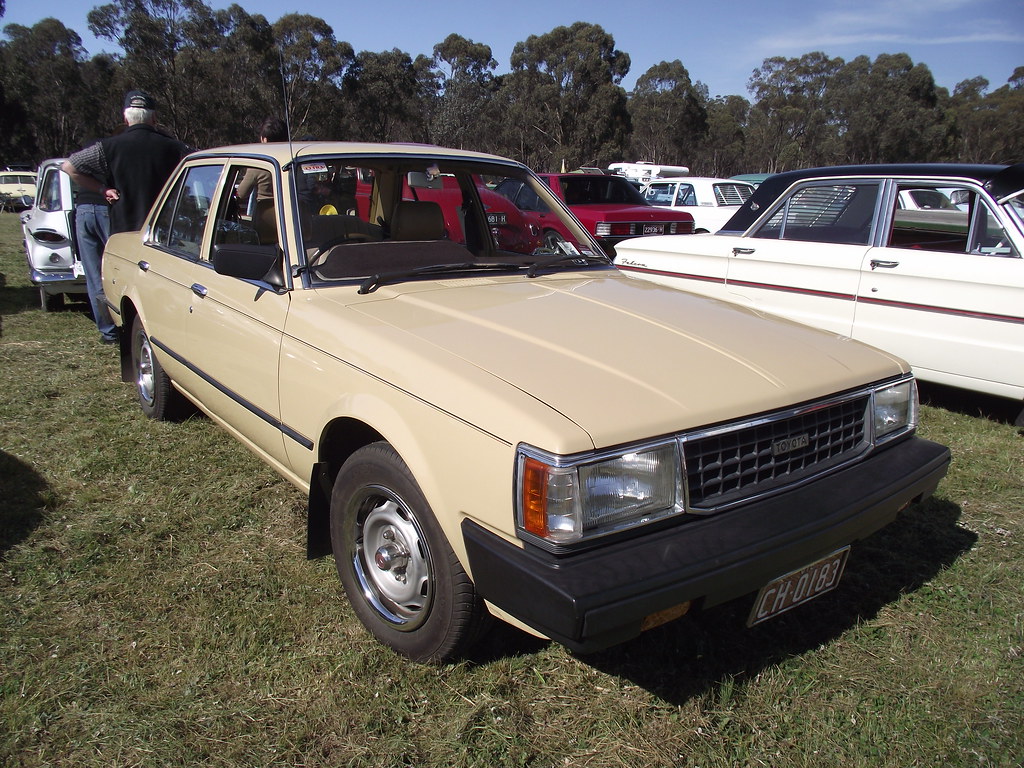 Toyota Corona. A 1982 Toyota Corona that was on displa