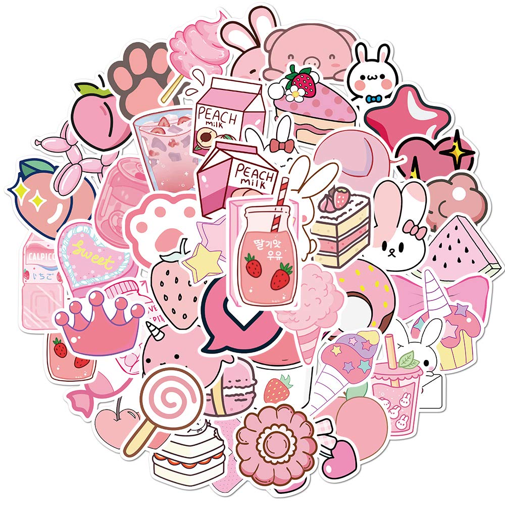 Cute Kawaii Stickers 100pcs for Notebook Scrapbook Guitar Laptop for Teens Boys Girls