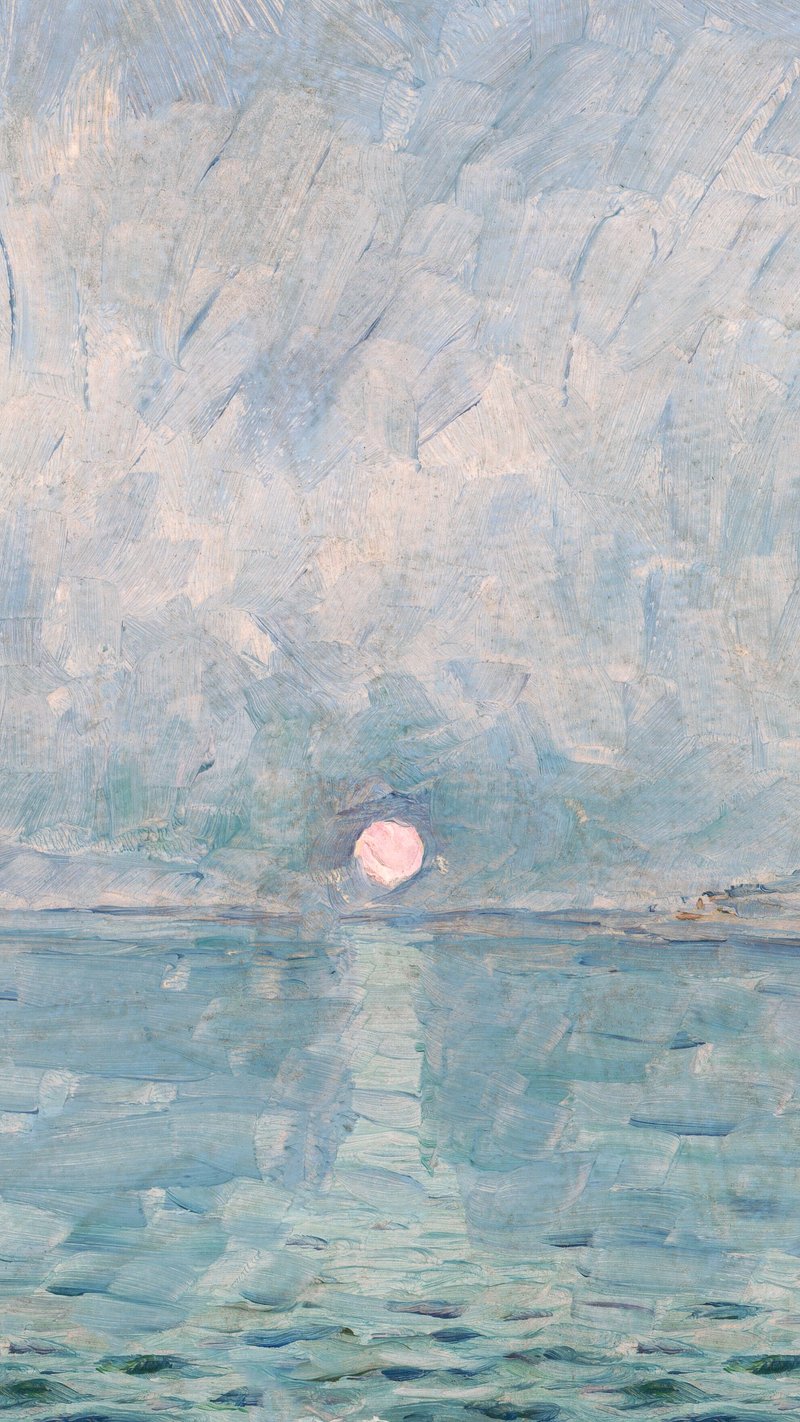 Dark cloud painting iPhone wallpaper