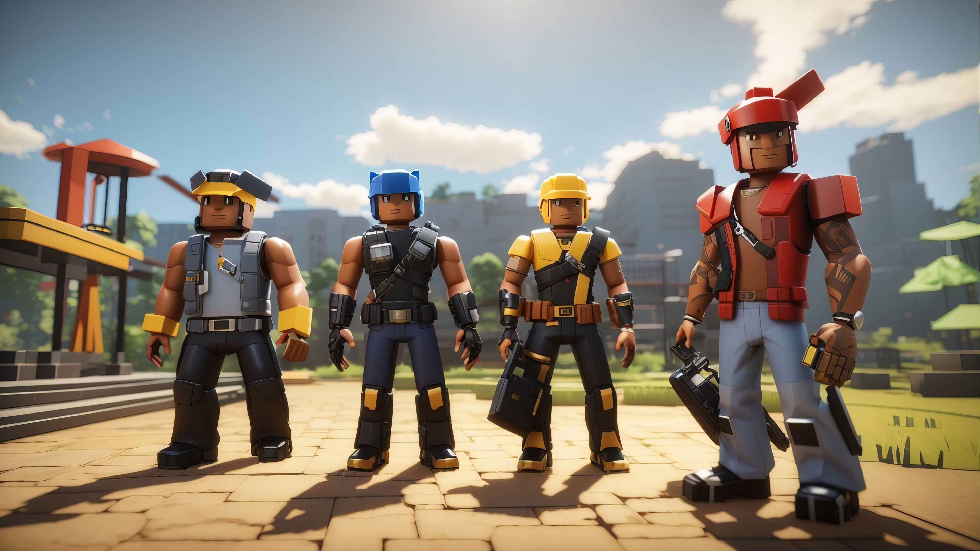 Wallpaper Roblox, characters, 4k, Games