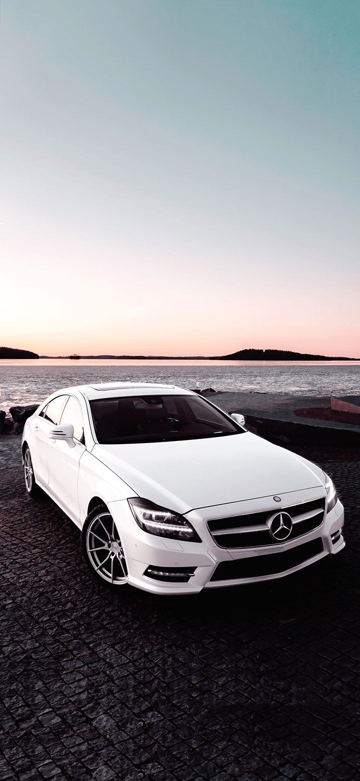 White Mercedes CLS parked near sea wallpaper. Mercedes cls, Mercedes wallpaper, Mercedes benz wallpaper