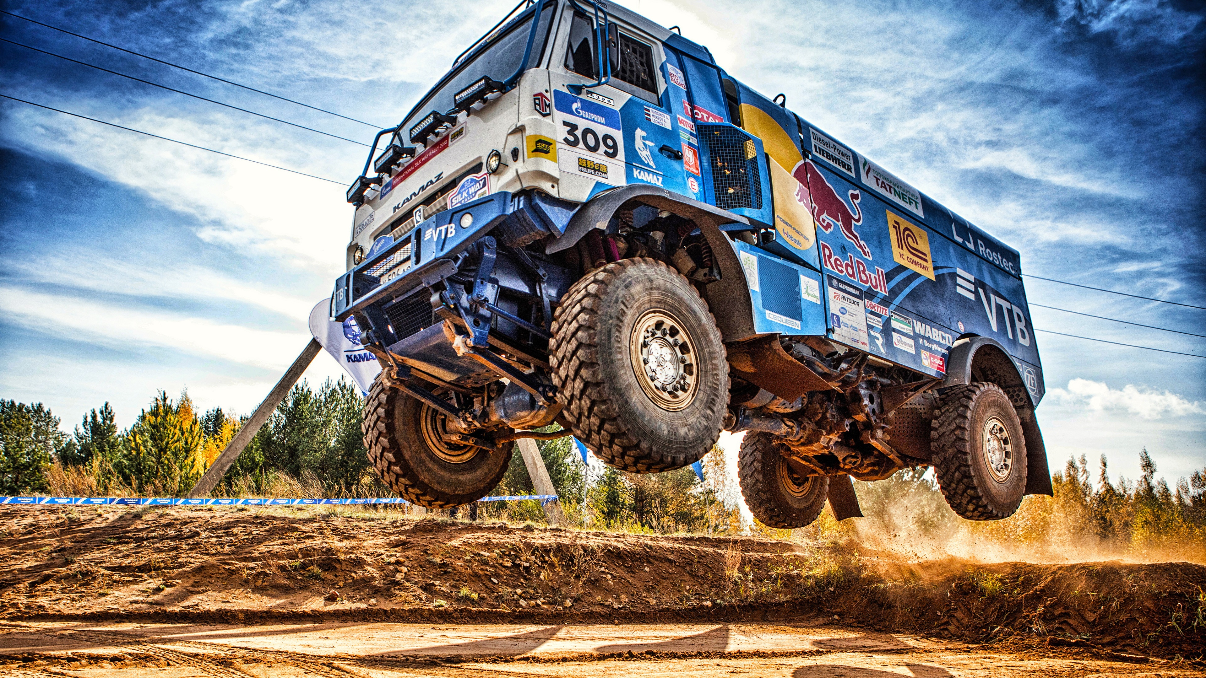 Wallpaper KAMAZ Trucks 309 SilkWay Dakar HDR Cars 3840x2160
