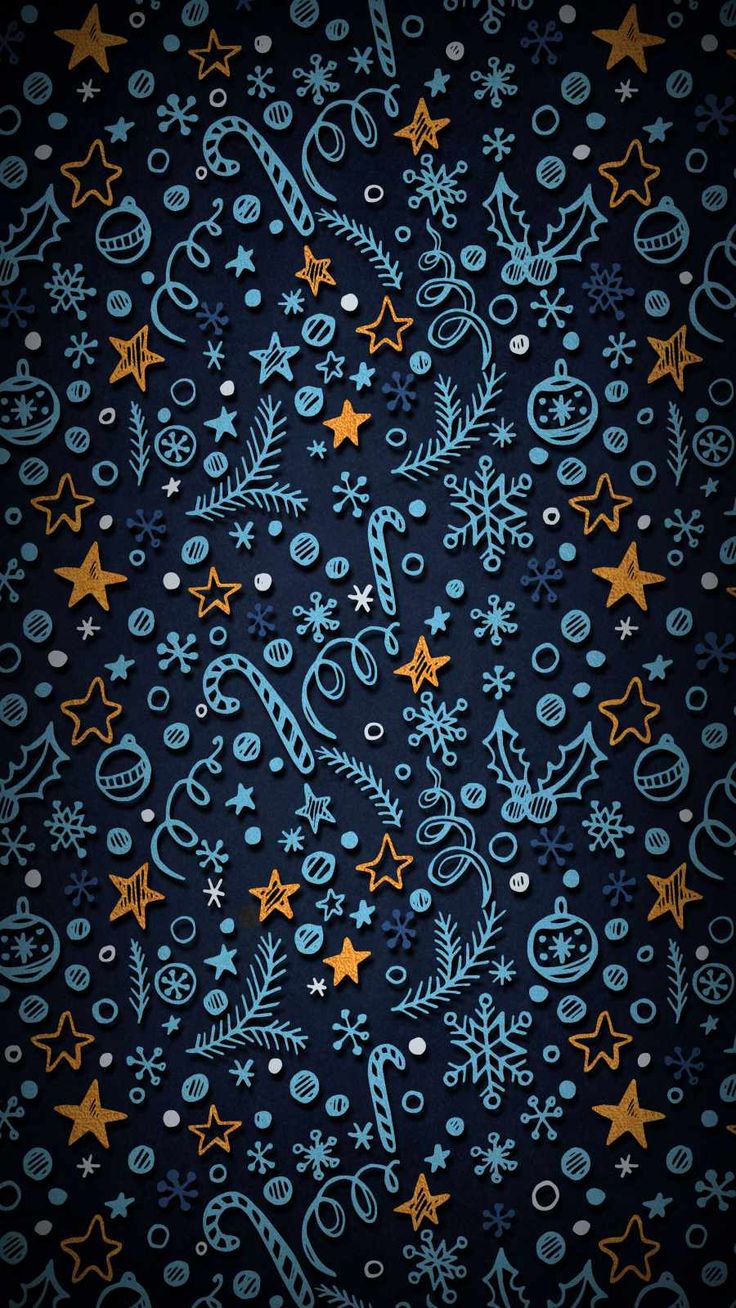 Holiday Season Patterns iPhone Wallpaper