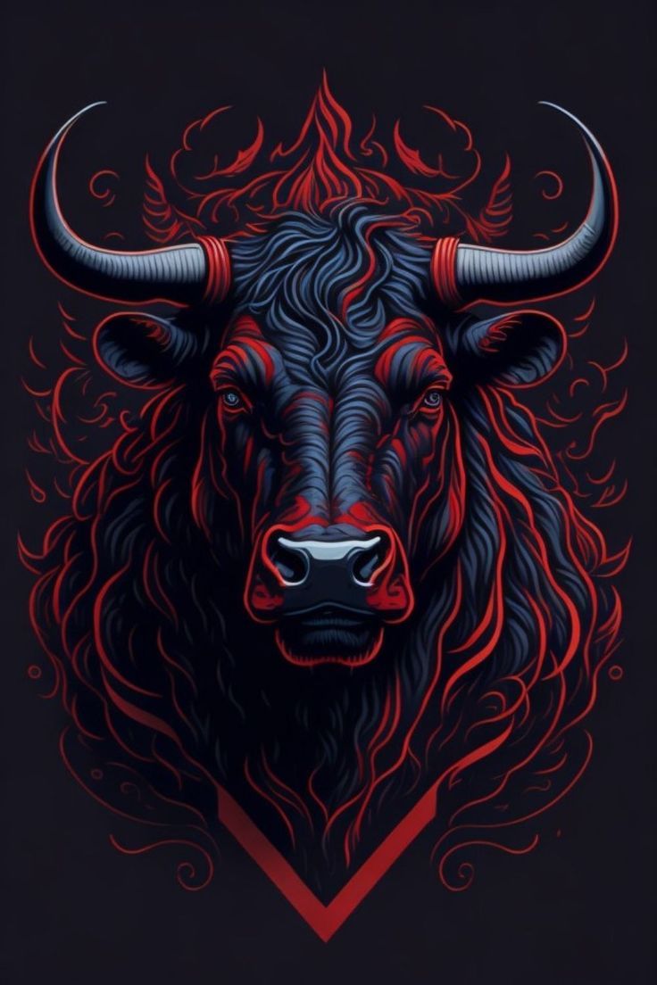 Wallpaper. iPhone WallpaperK Wallpaper. Bull artwork, Angry bull wallpaper, Bull art