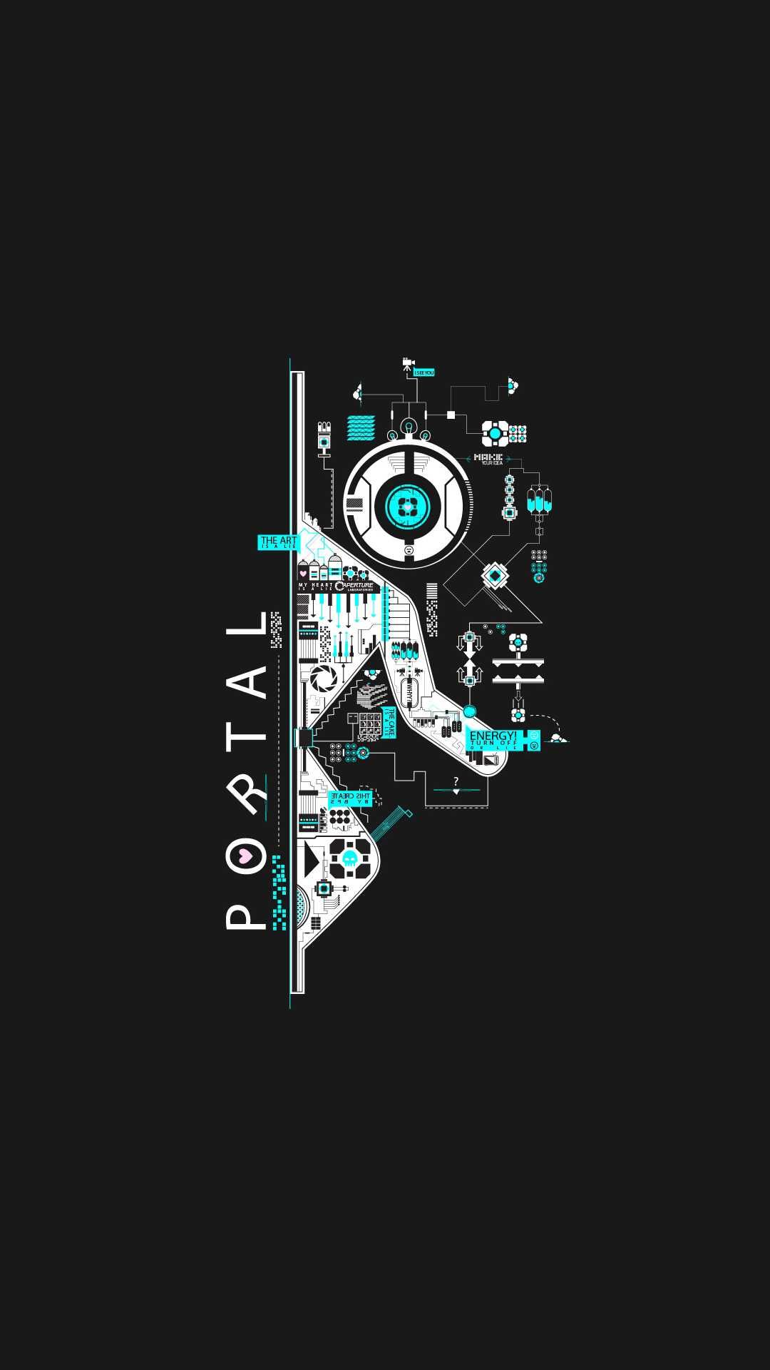 iPhone Portal Wallpaper Discover more Games, Portal, Portal 2, Video Game wallpaper. /10. Portal wallpaper, Wallpaper, Free HD wallpaper