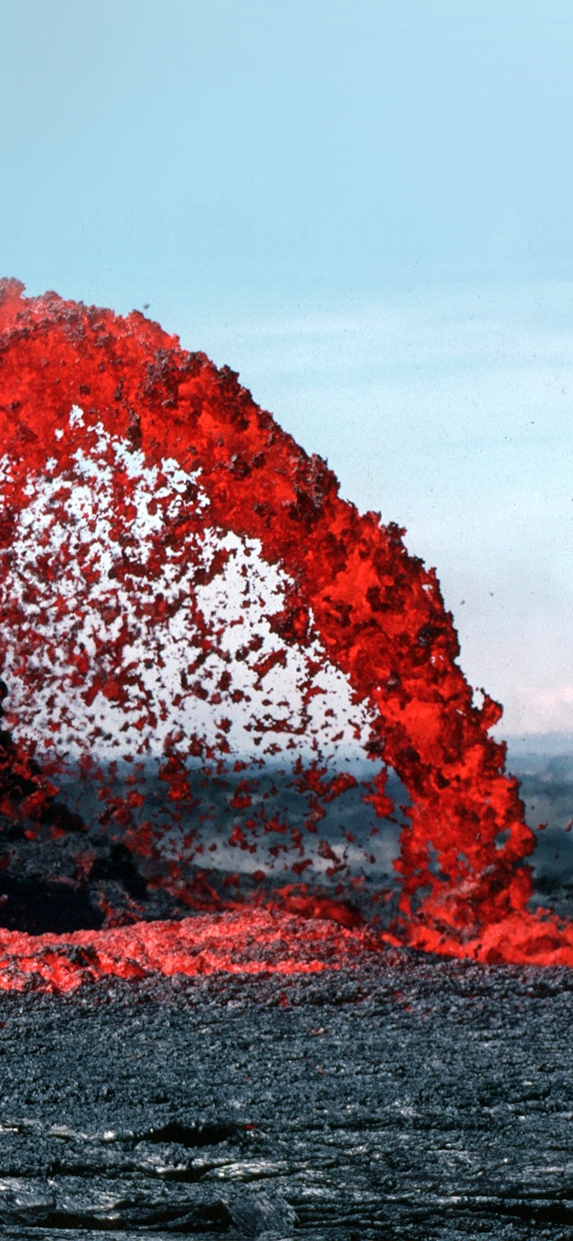 Lava Volcanic Magma Red Nature Fire Danger Mountain Wallpaper