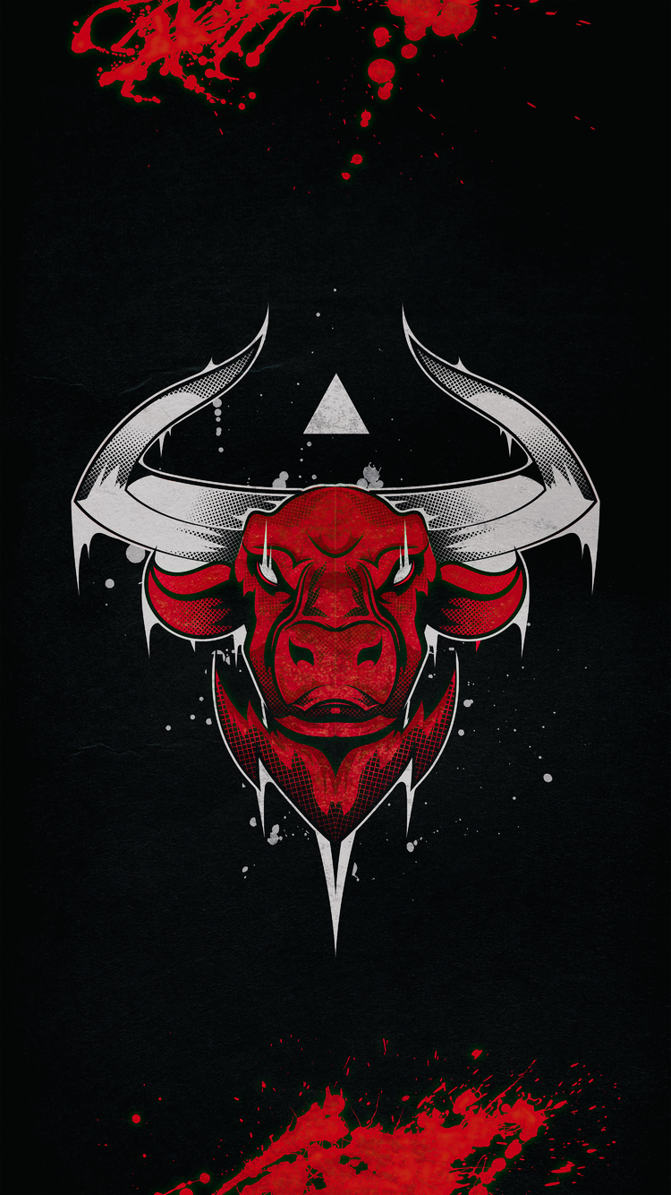 Bull Dark Minimal 4k iPhone 6, iPhone 6S, iPhone 7 HD 4k Wallpaper, Image, Background, Photo and Picture