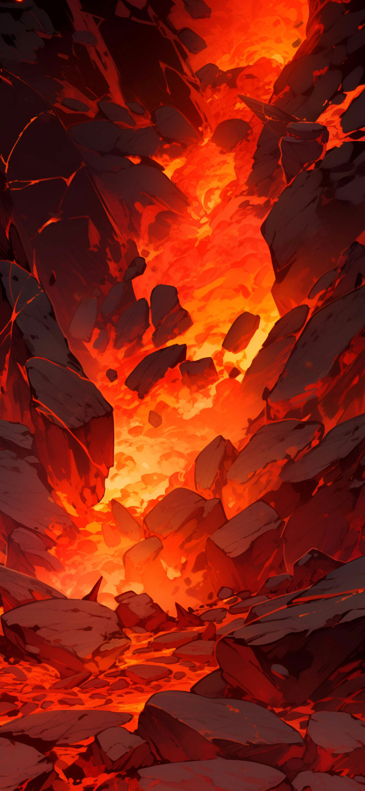 Flowing Lava Art Wallpaper Nature Wallpaper for iPhone