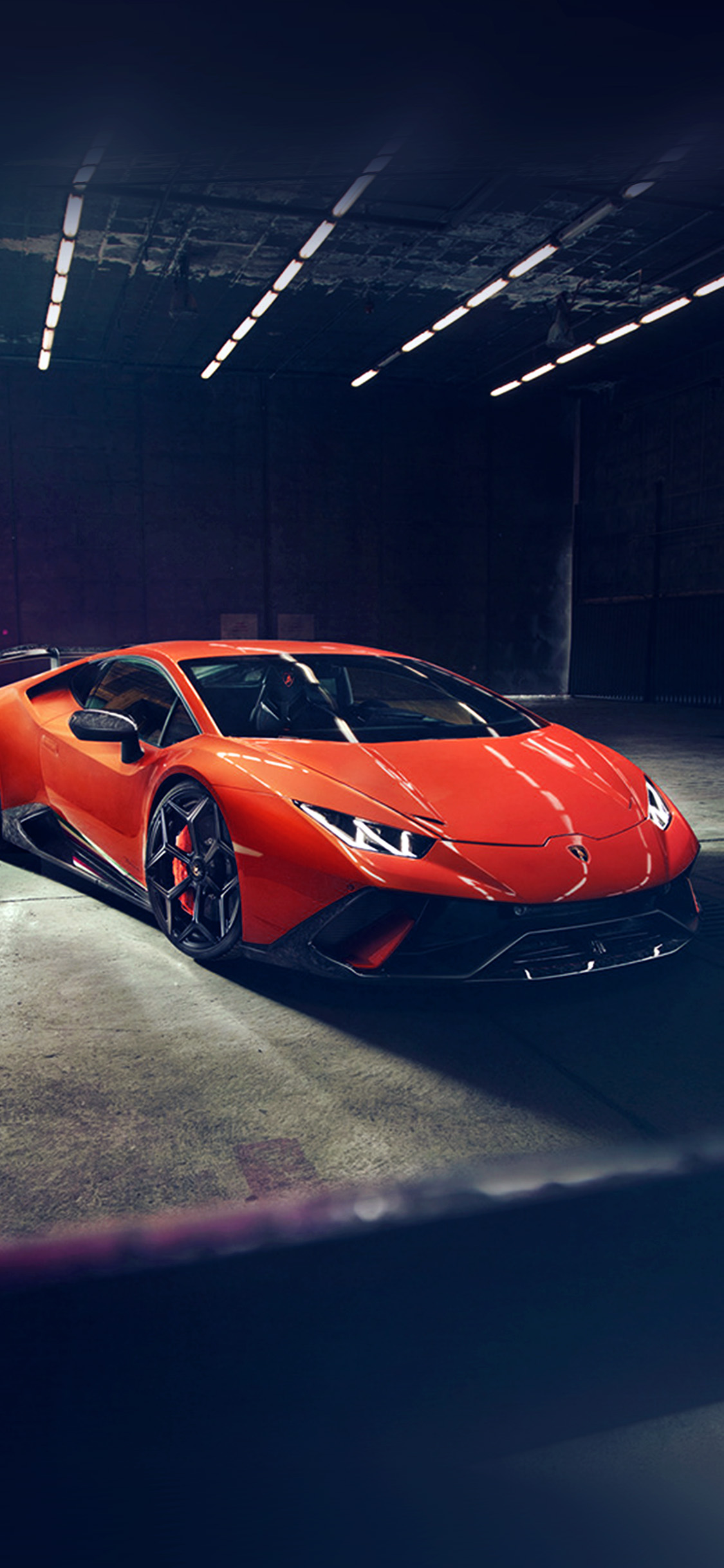 Lamborghini Red Car Garage Art