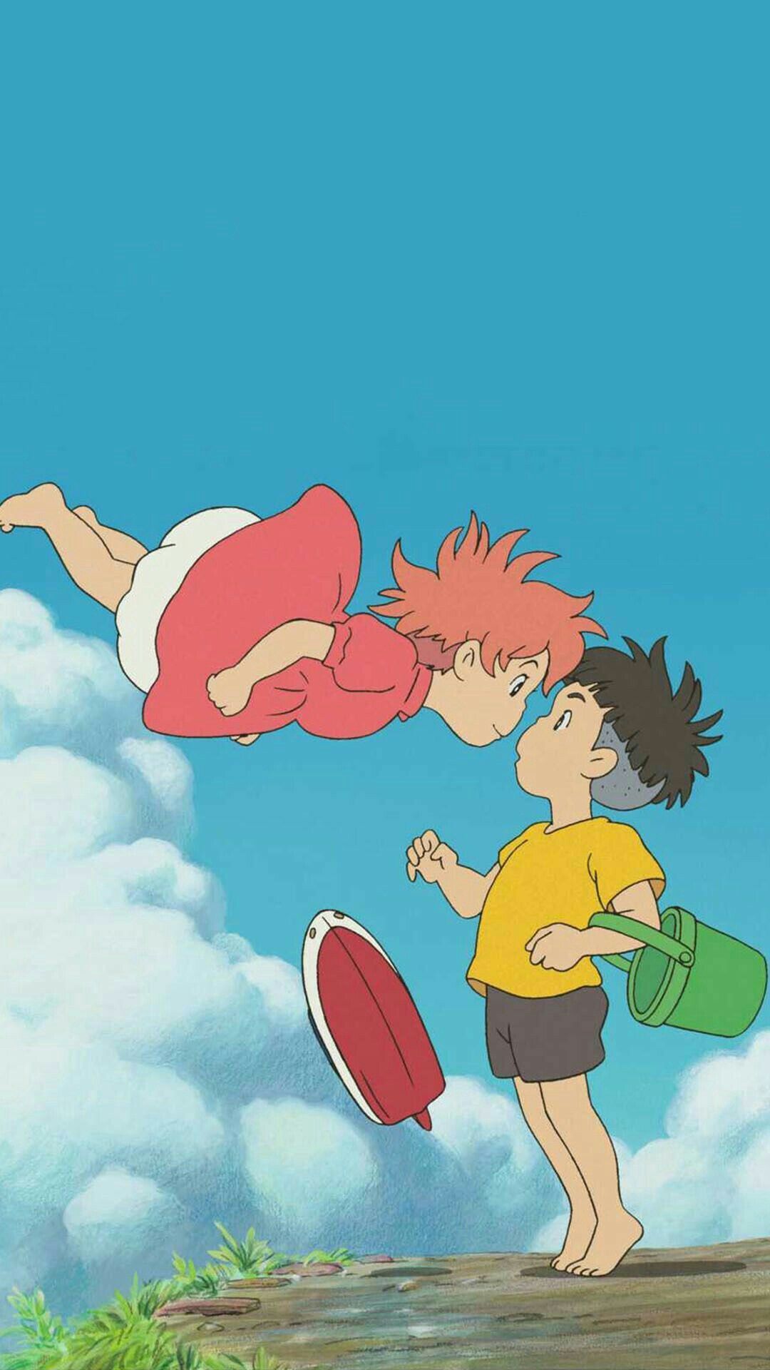 Ponyo Phone Wallpaper - Studio ghibli characters, Studio ghibli art, Ghibli art
