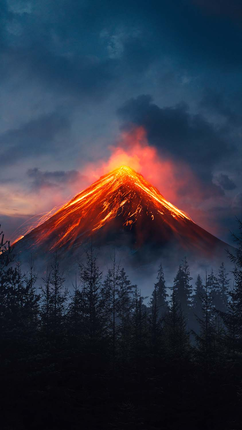 Lava Mountain iPhone Wallpaper HD Wallpaper. iPhone wallpaper, Wallpaper, Free iphone wallpaper