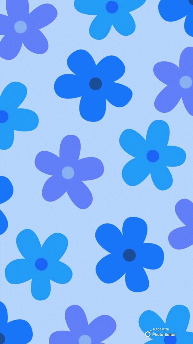 Blue flowers. Preppy wallpaper, Hippie wallpaper, iPhone wallpaper pattern