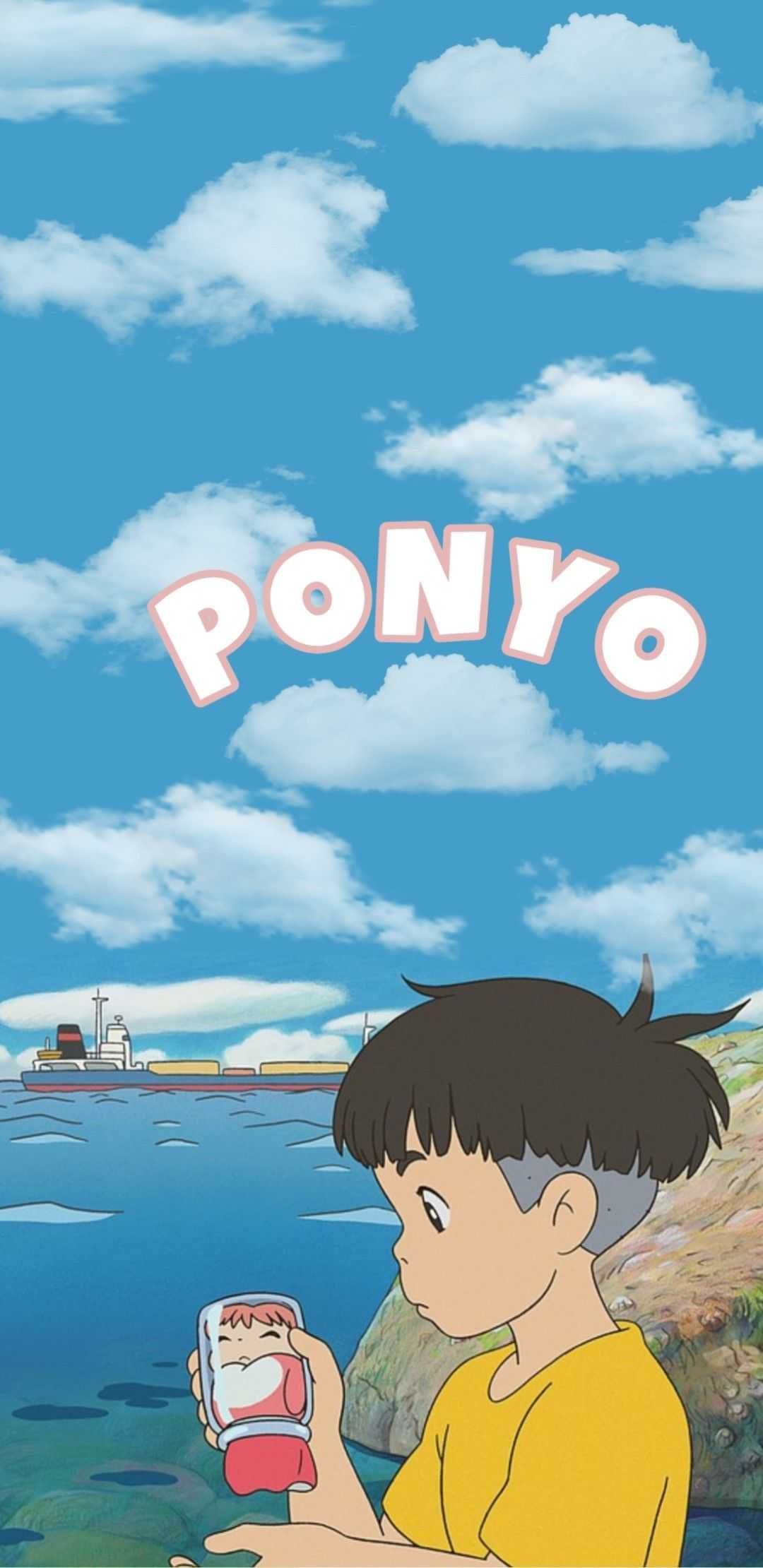 Ponyo Wallpaper Explore more #ponyo, Animated, Cute, Dentsu, Entertainment wallpaper. /ponyo. Ponyo, Anime wallpaper iphone, Ponyo anime