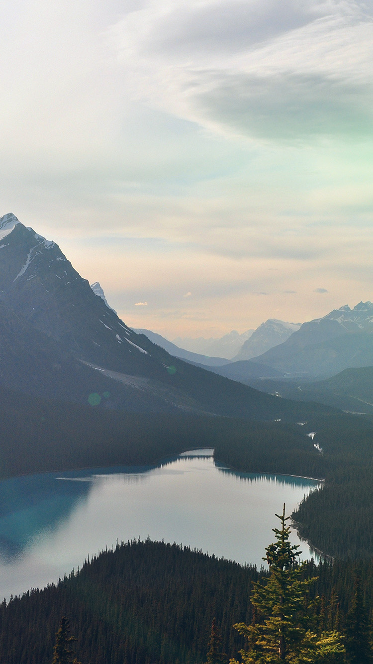iPhone X wallpaper. lake mountain sky clear nature flare