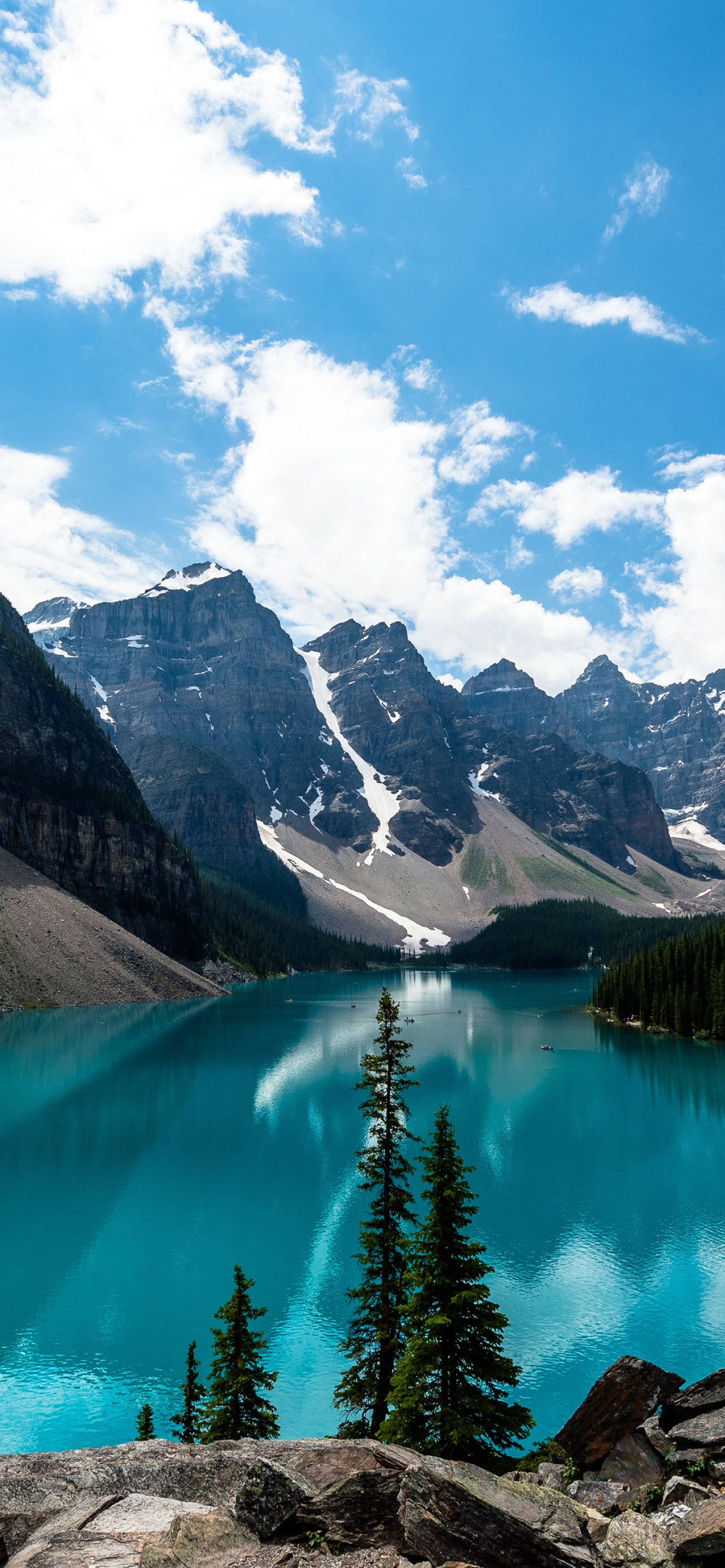 Moraine Lake Wallpaper 4K, Canada, Alberta