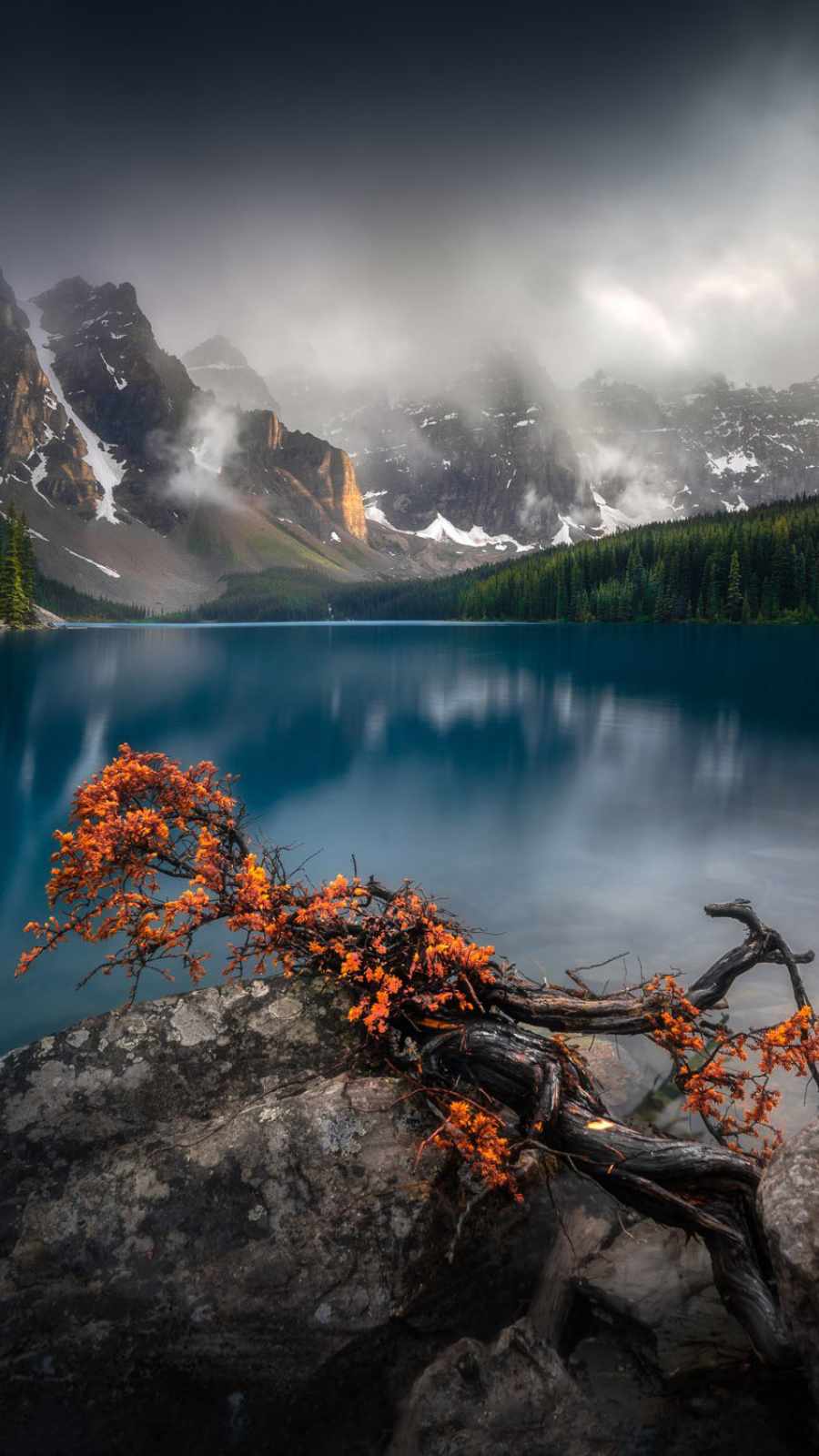 Blue Lake Snow Mountain iPhone Wallpaper iPhone Wallpaper