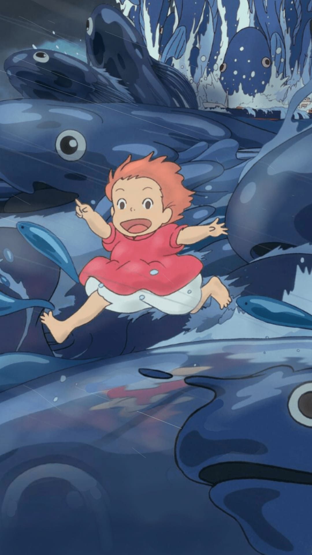 Ponyo Wallpaper Discover more Anime, Film, Ponyo, Studio Ghibli wallpaper. /pony. Studio ghibli characters, Ghibli artwork, Studio ghibli art