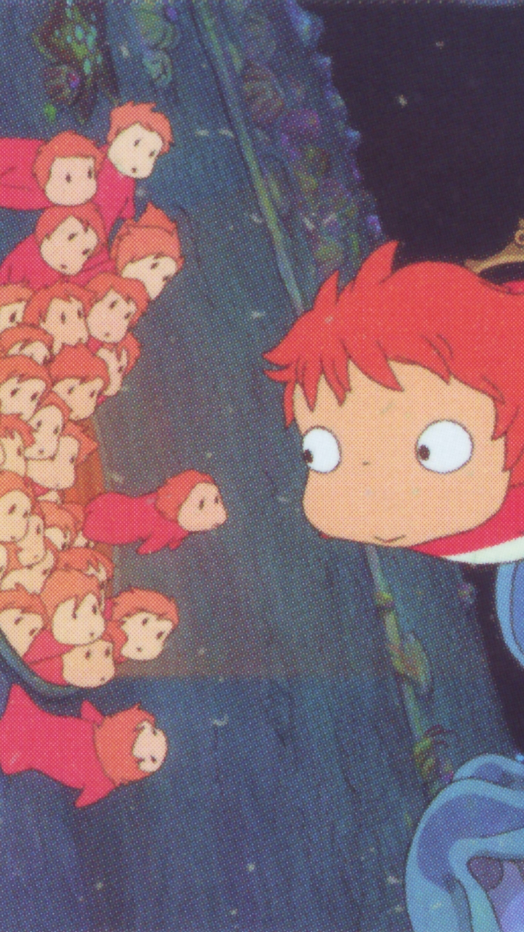 Ponyo iPhone Wallpaper