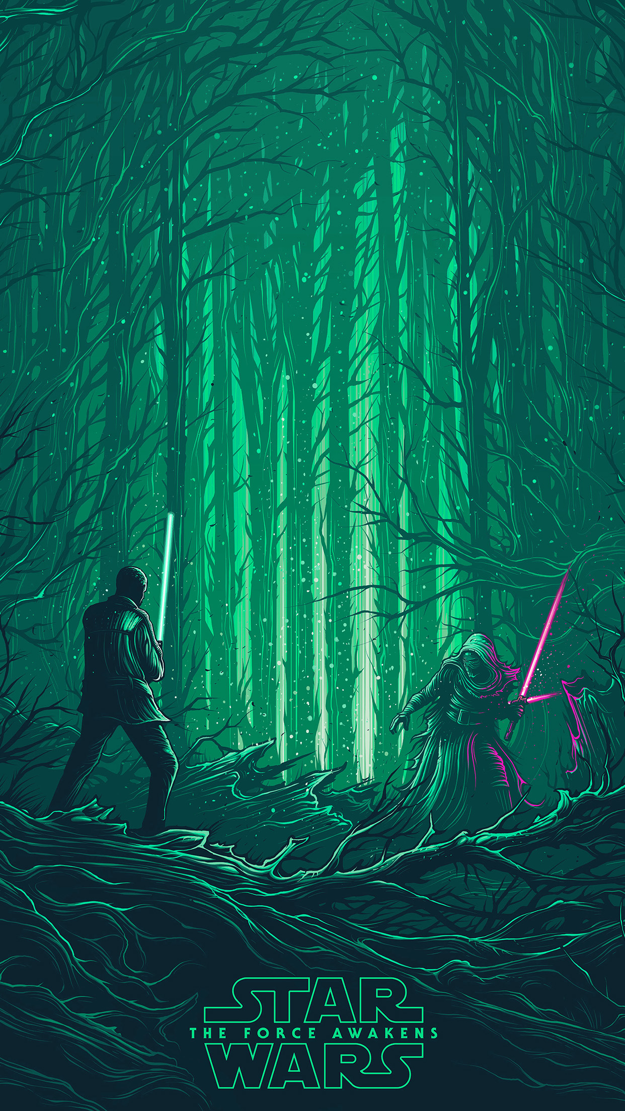 Starwars Illustration Green Art Film Wallpaper