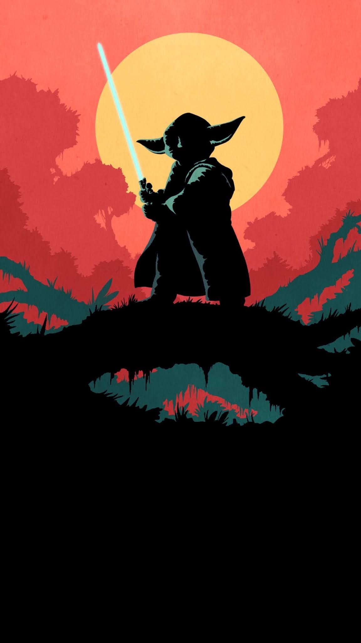 STAR WARS YODA WALLPAPER AMOLED. HeroScreen Wallpaper. Star wars artwork, Star wars illustration, Star wars background