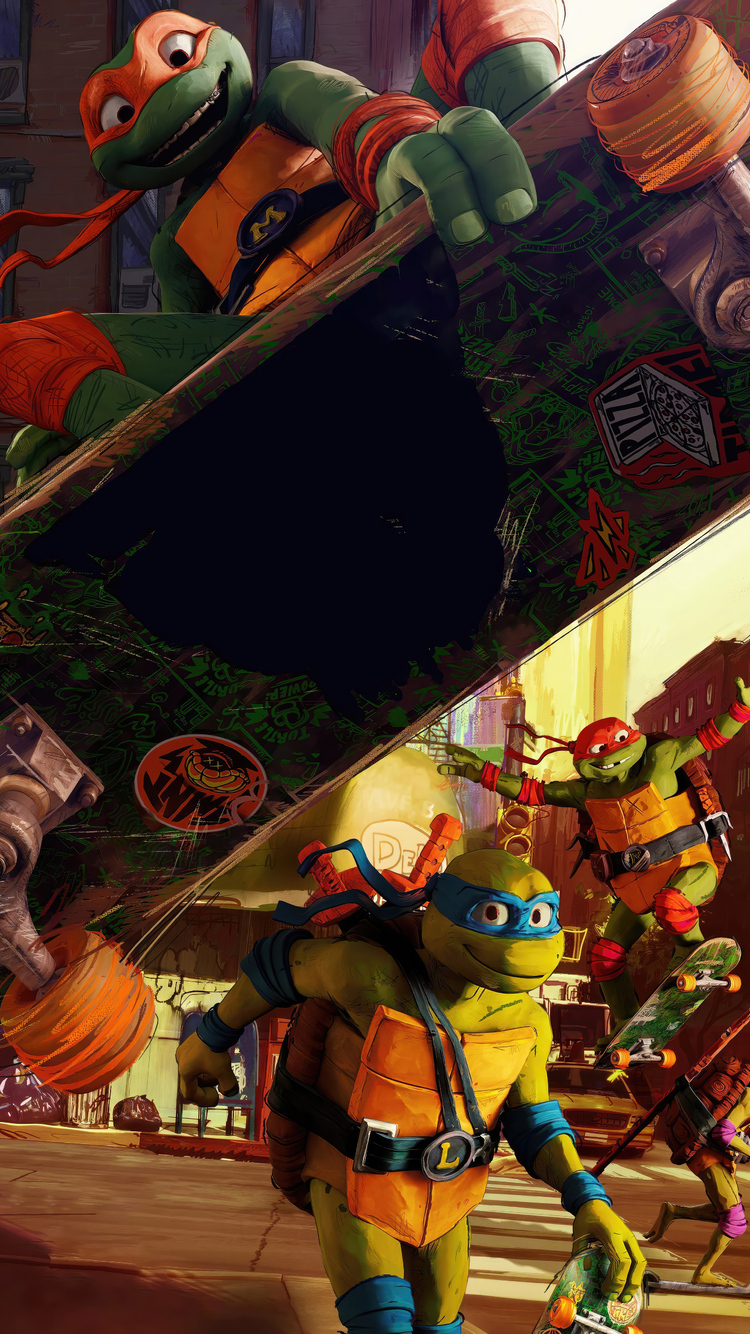 2023 Teenage Mutant Ninja Turtles Mutant Mayhem iPhone 6, iPhone 6S, iPhone 7 , HD 4k Wallpaper, Image, Background, Photos and Picture
