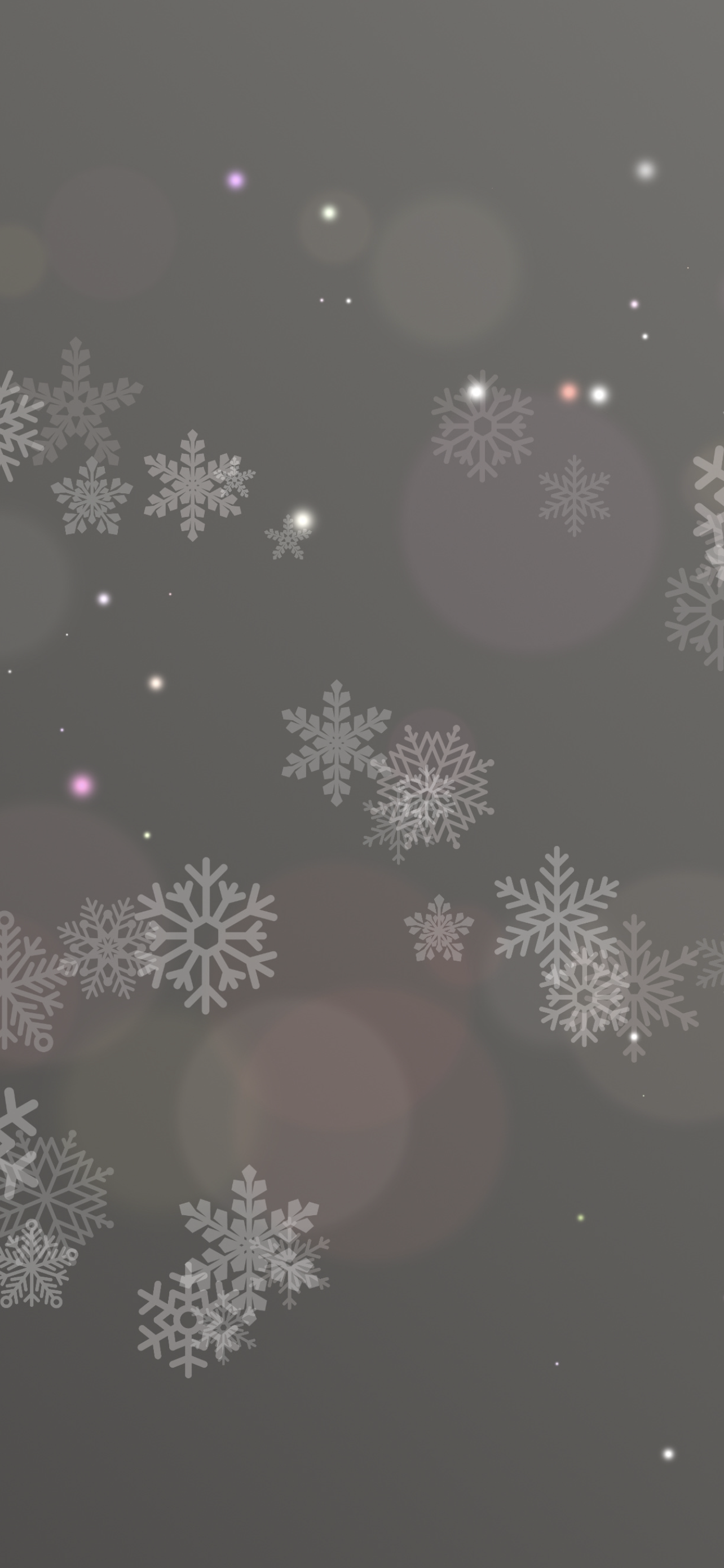 Falling snowflakes wallpaper to match iPhone 13 Pro colors