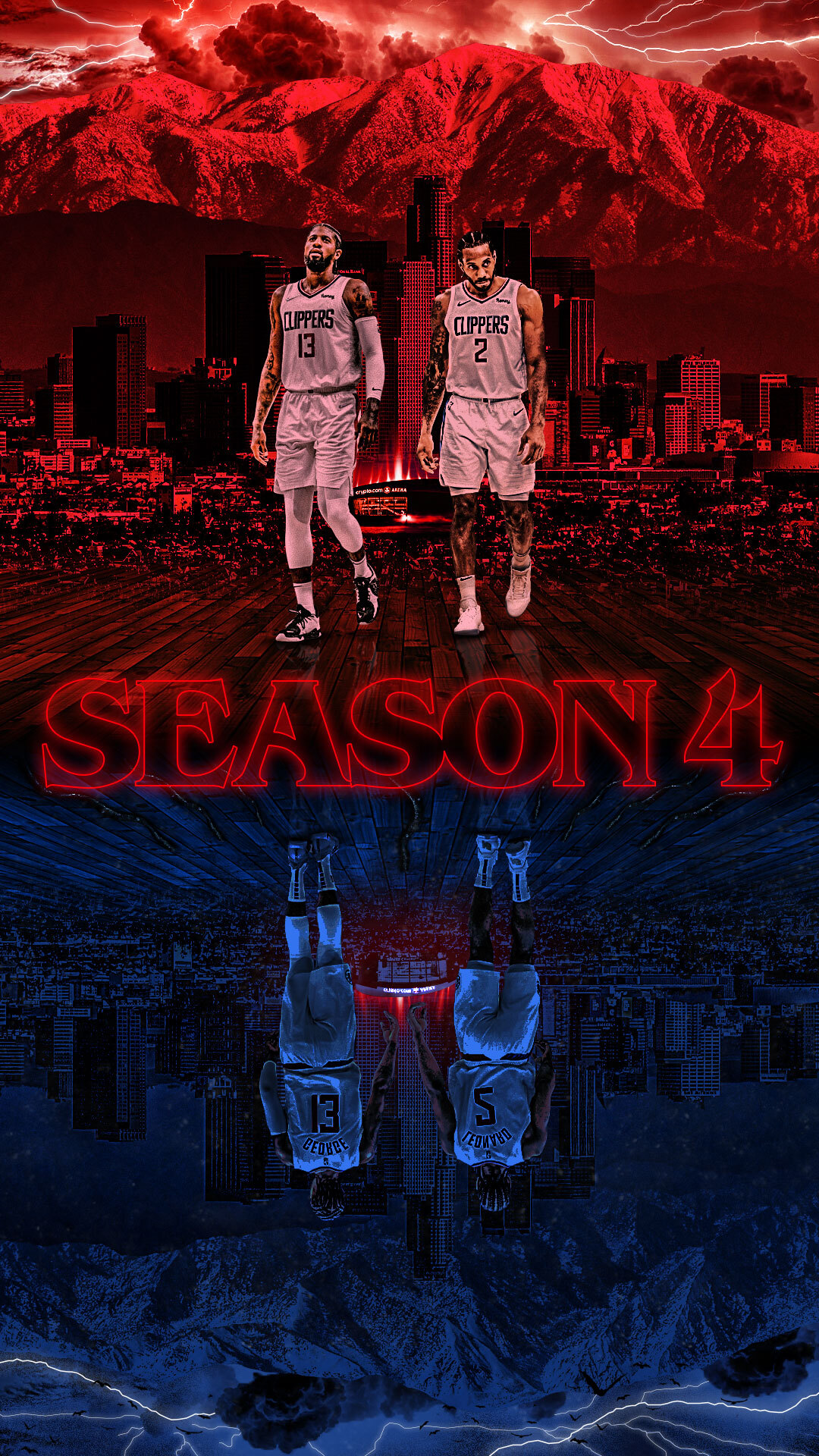 X 上的LA Clippers：「Season 4: The Clippers in the Upside Down