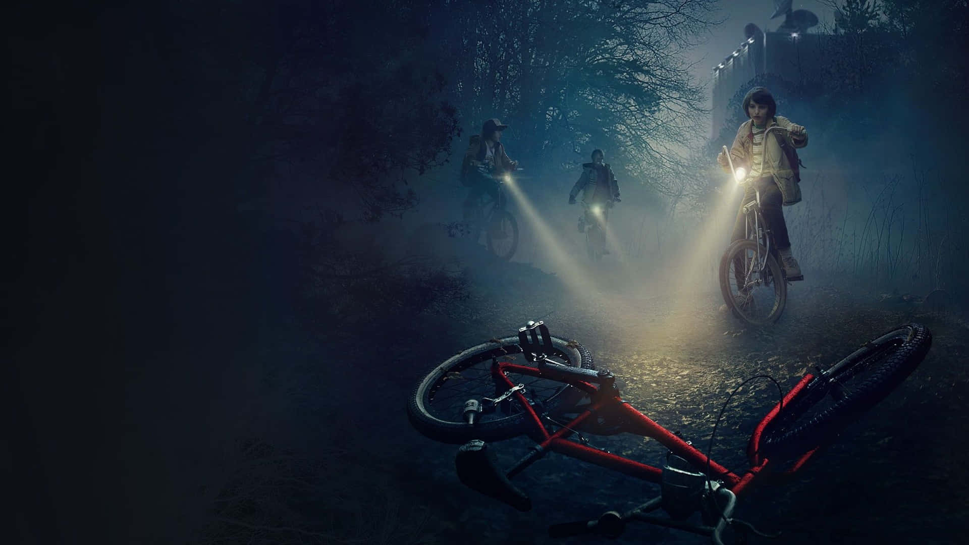 Download Explore the Upside Down in style with the Stranger Things Bike Wallpaper
