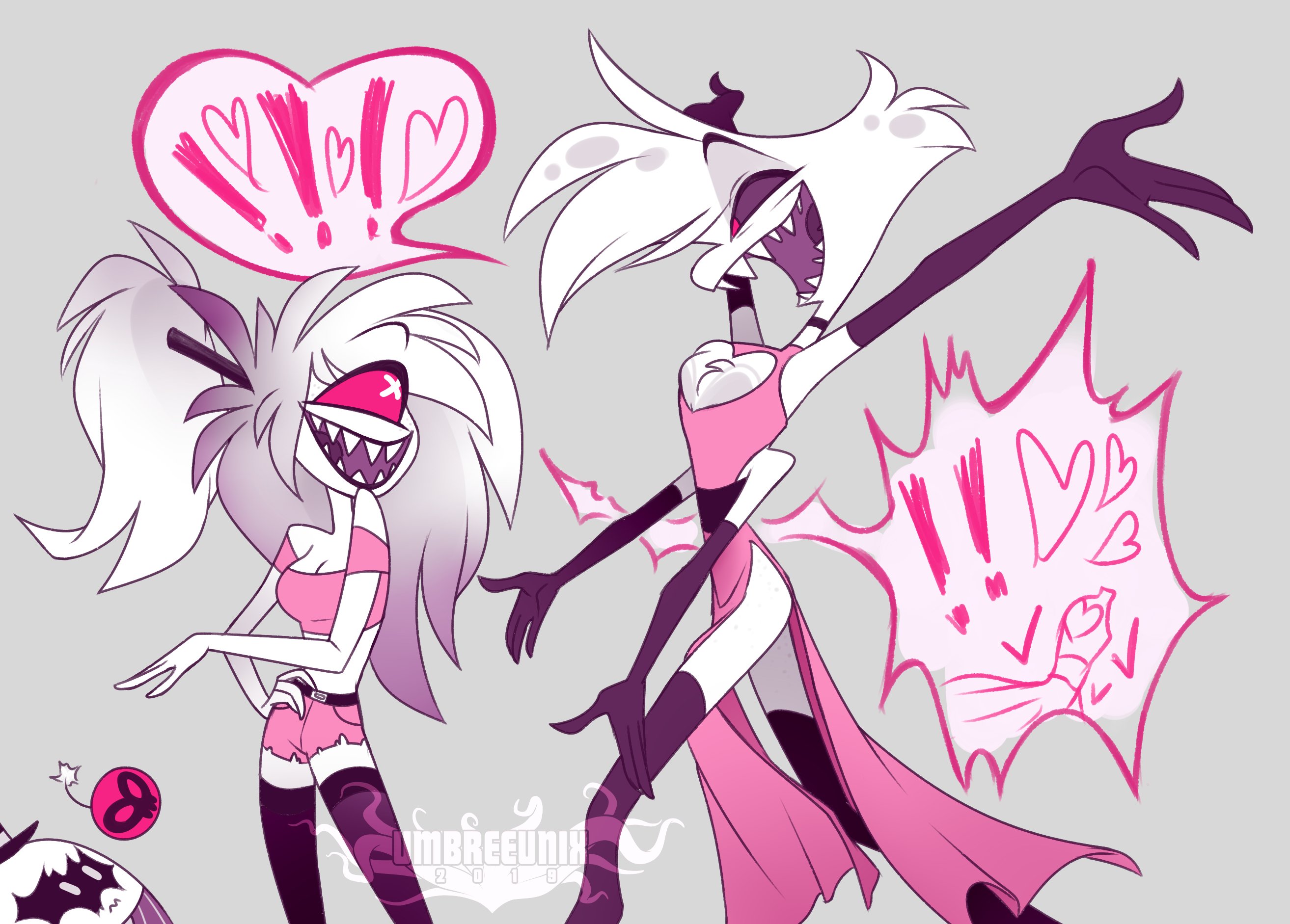 cherri Bomb, angel dust, Hazbin Hotelx1883 Wallpaper