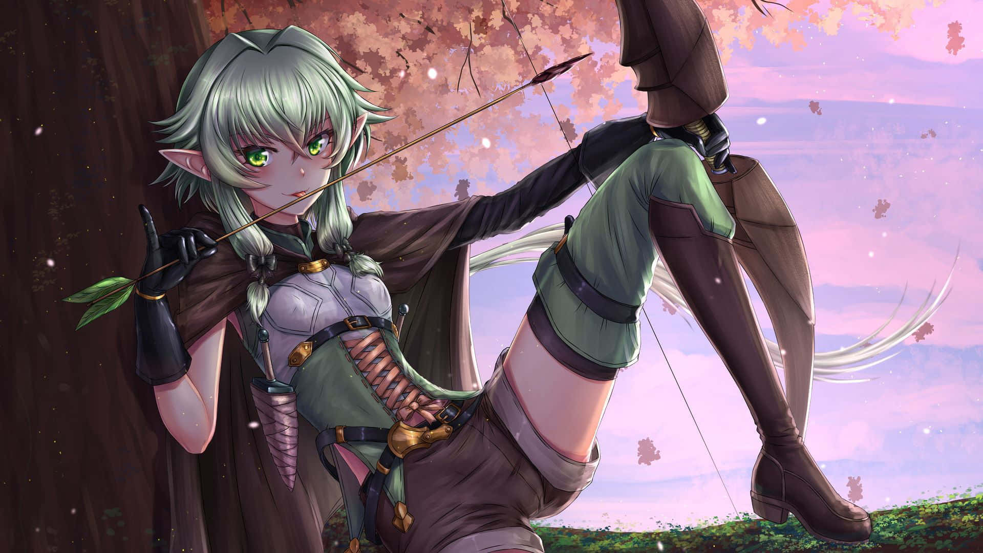Download Captivating High Elf Archer: Epitome Of Elf Nobility Wallpaper
