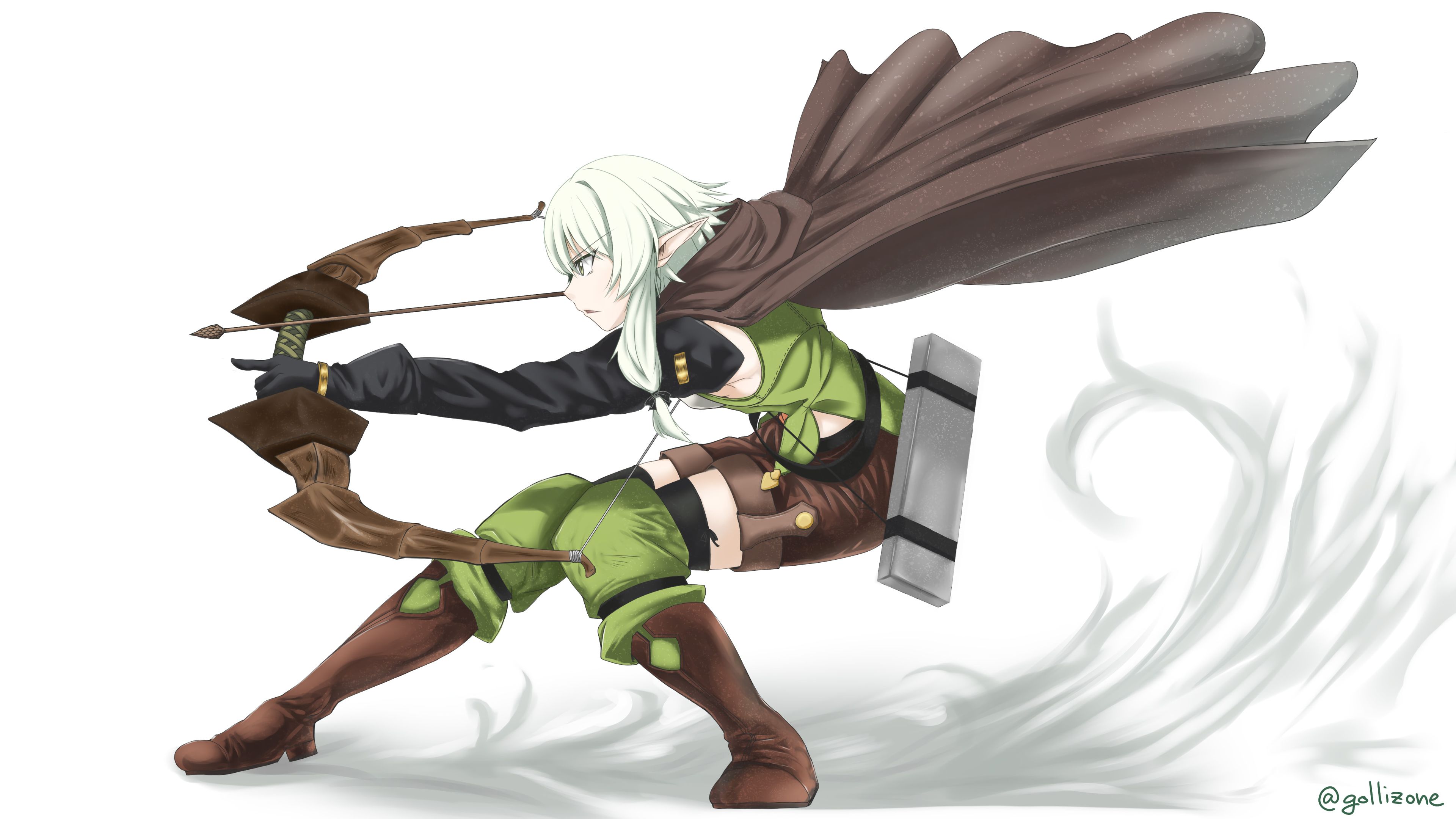 High Elf Archer Goblin Slayer Anime 4K. Elfo alto, Anime, Goblin