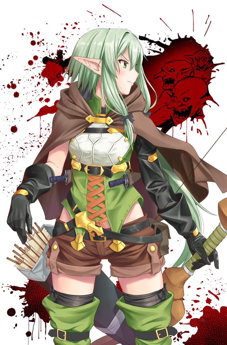 High Elf Archer ready to fight goblins