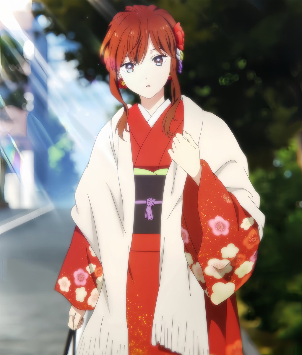 Anime Corner's Fuyutsuki in a kimono to bless your timeline ❤️ #ice_cool_anime