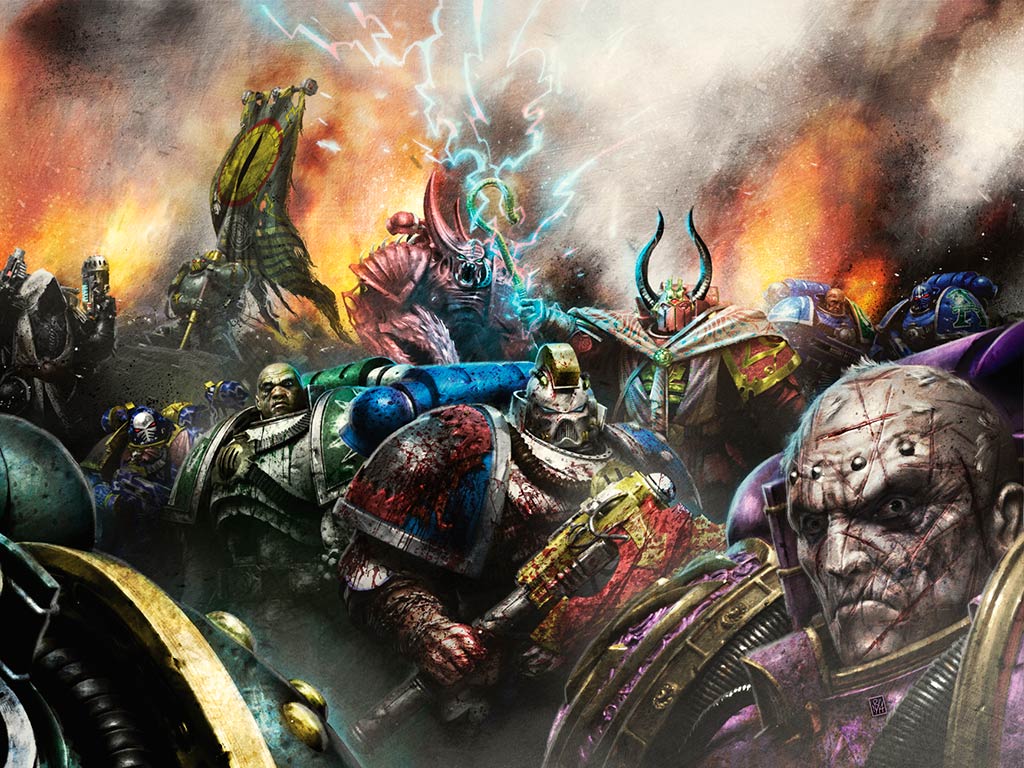 Some more AL Artwork by Neil Roberts Serpent's Lair Alpha Legion Forum