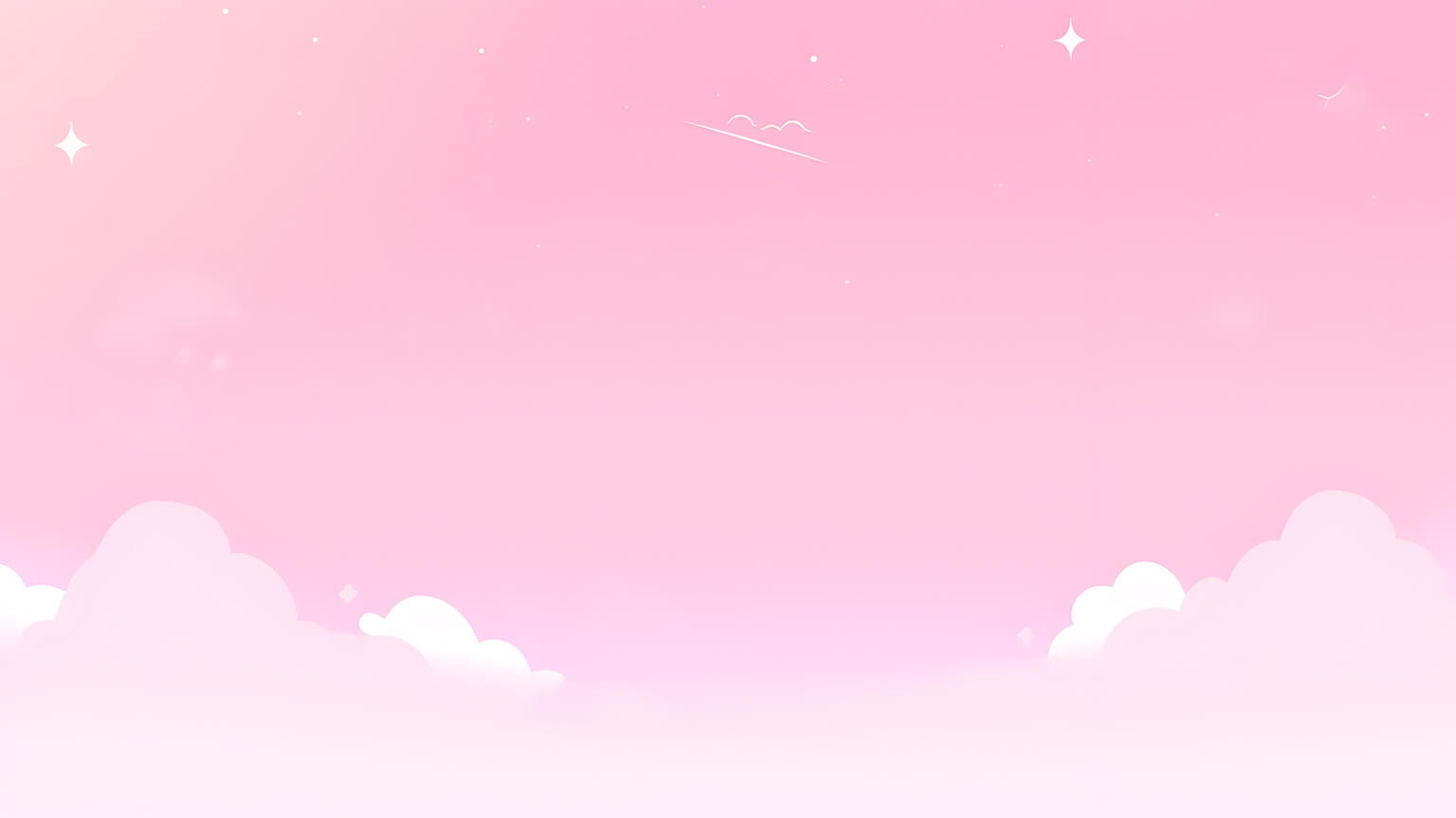 Light Pink Clouds Desktop Wallpaper