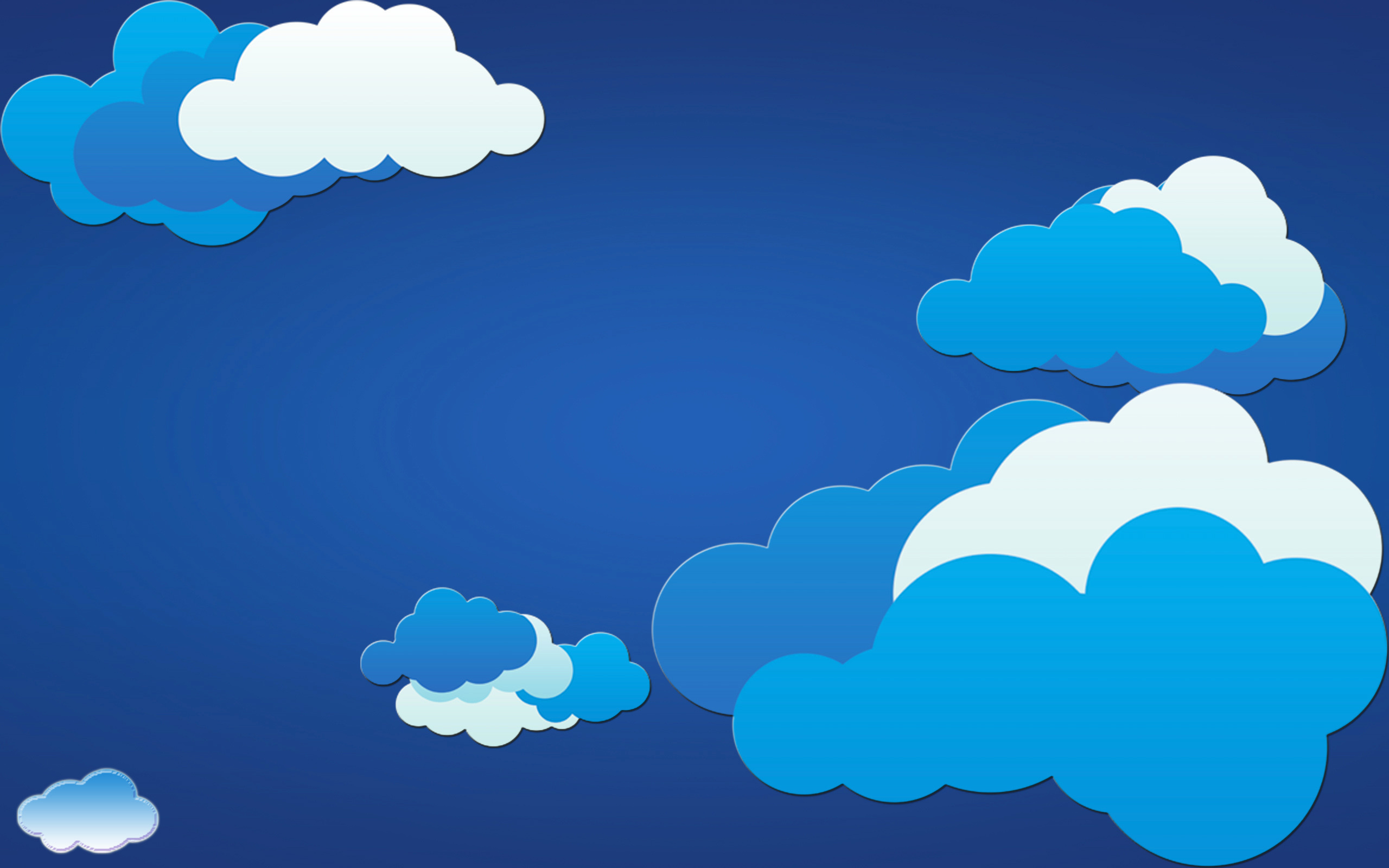 Download wallpaper the sky, clouds, clouds, section minimalism in resolution 2560x1600