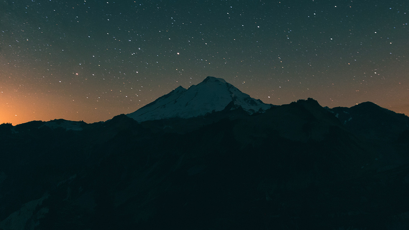 wallpaper for desktop, laptop. sunset mountain night sky nature