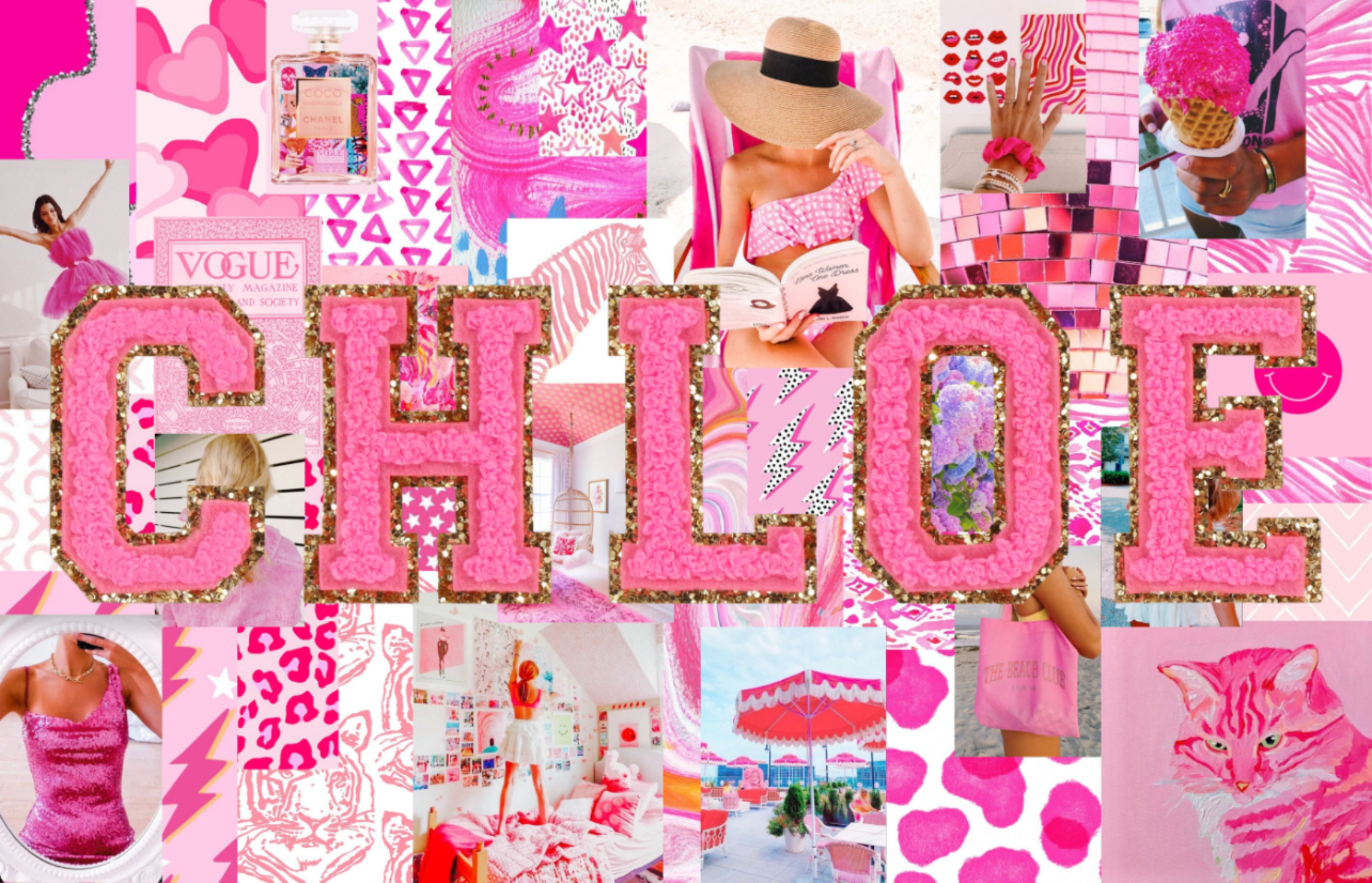 Download Preppy Pink Wallpaper Chloe