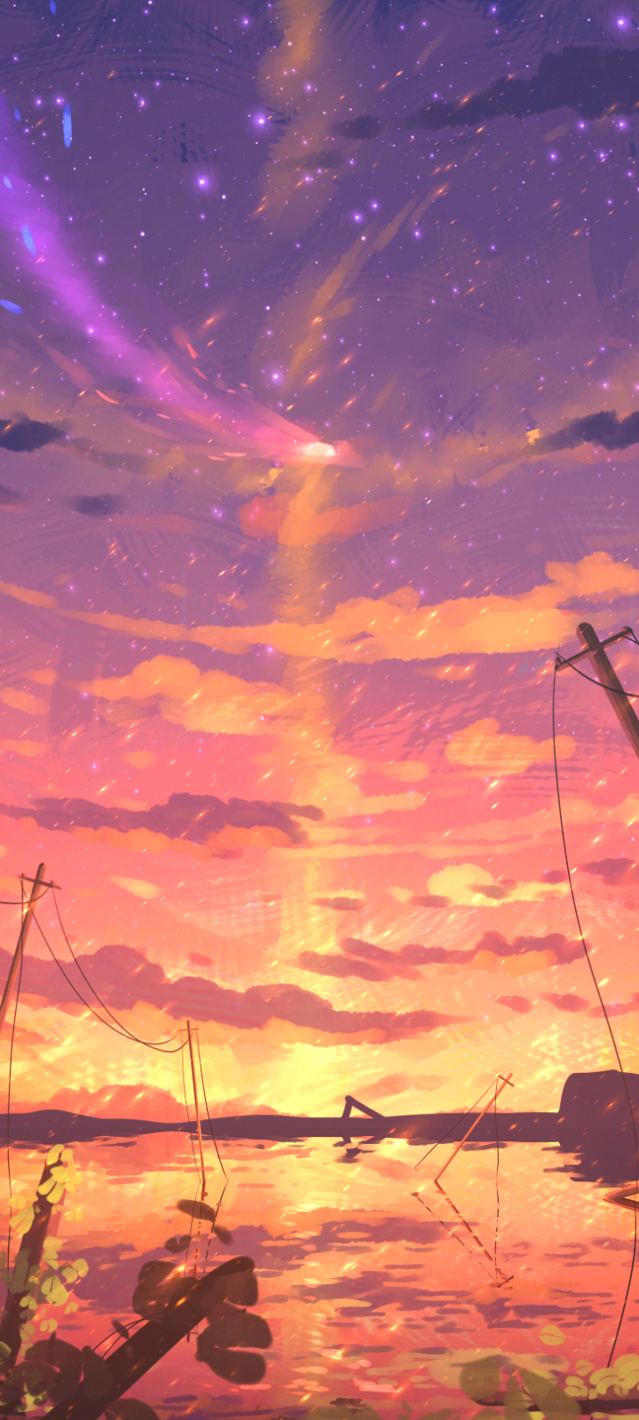 Anime Sky Phone Wallpaper by 翌风