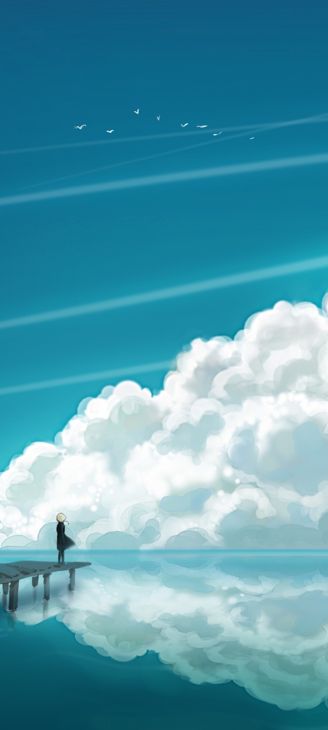 Anime Sky Phone Wallpaper