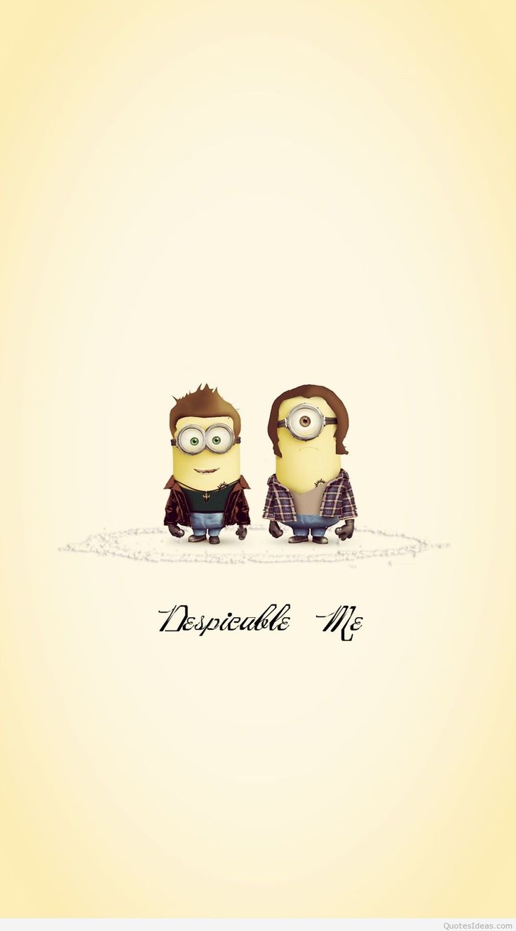 Adorable. Minions wallpaper, Supernatural background, Supernatural wallpaper iphone