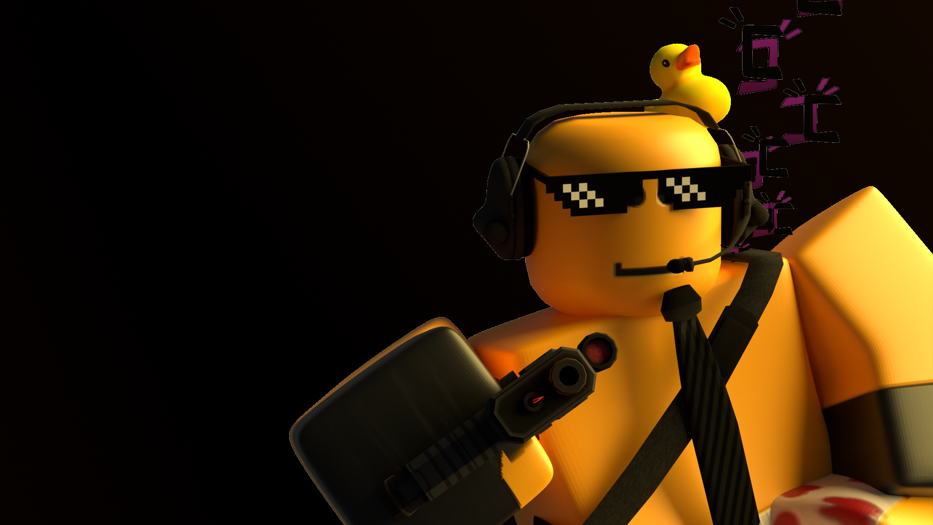 Made Rendered Wallpaper with Roblox Avatars