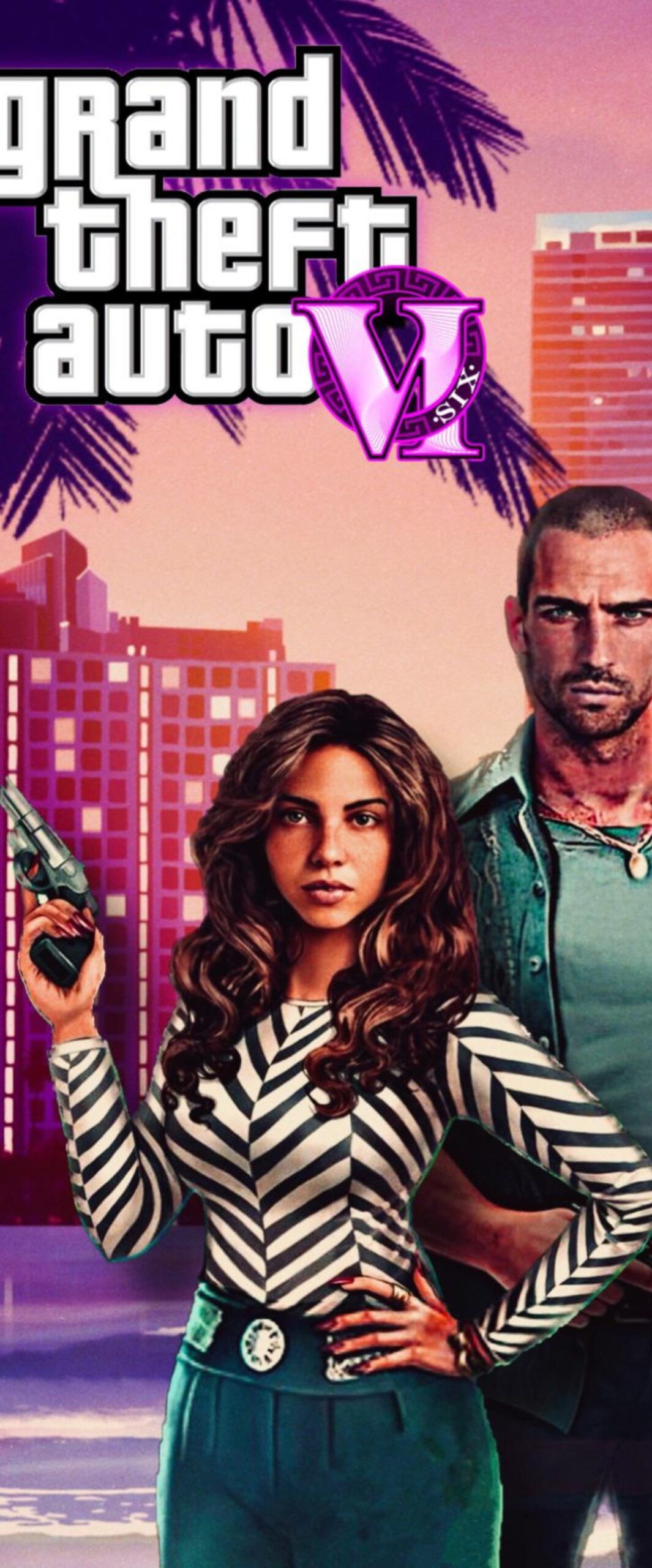 Best GTA 6 Poster iPhone Wallpaper [ 4k & HD Quality ]