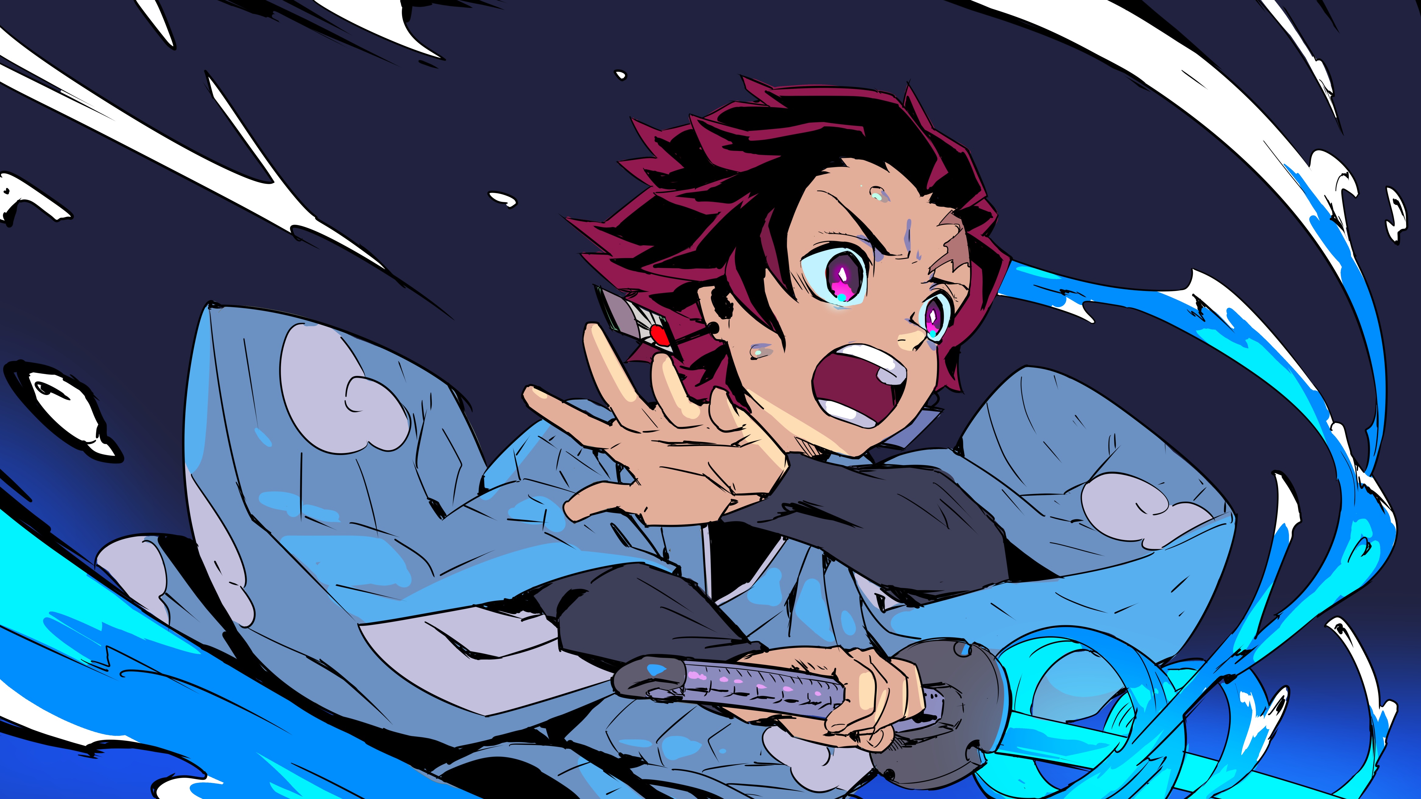 Anime Demon Slayer: Kimetsu no Yaiba 4k Ultra HD Wallpaper by kuro/円居 雄一郎