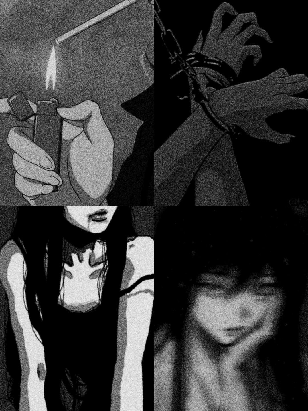 dark #anime #aestetic #girl #alt #darkanime #wallapers