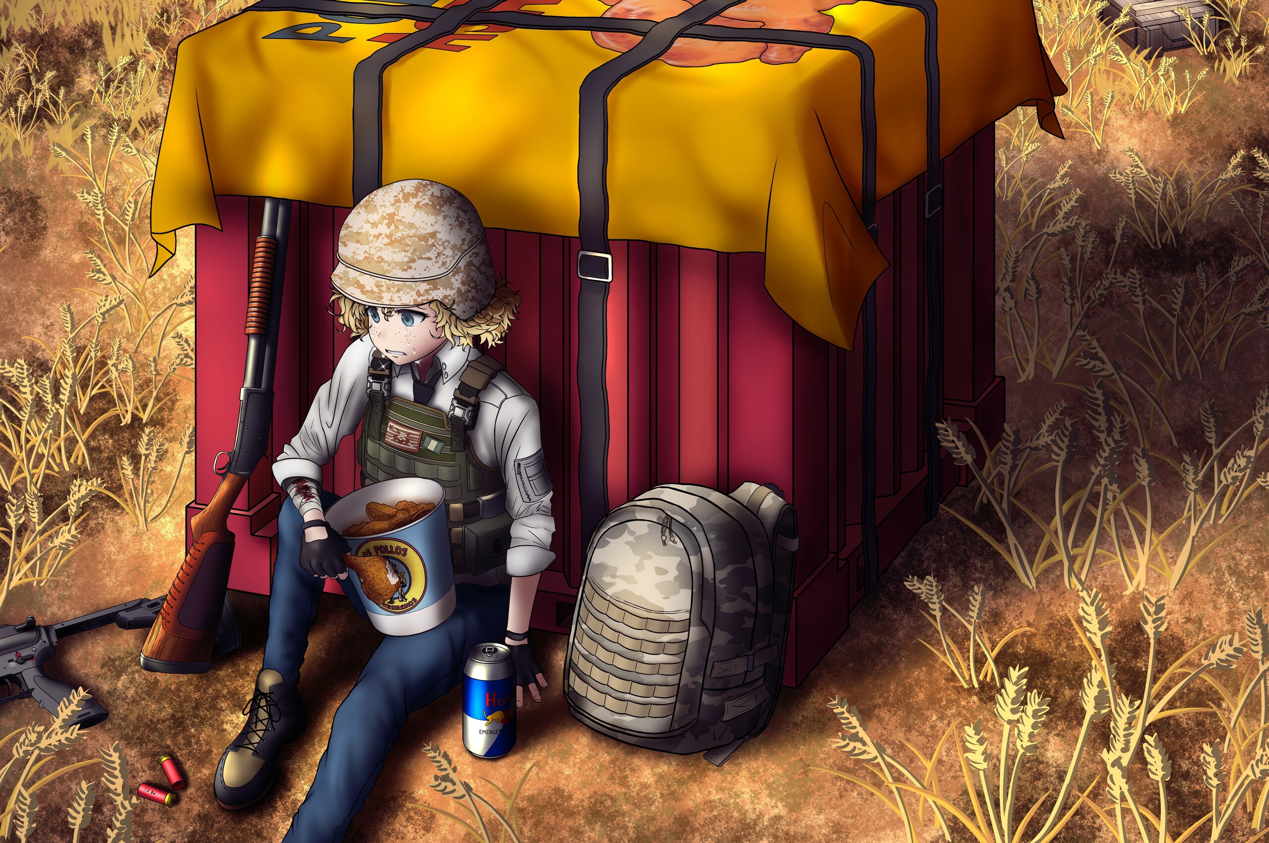 Pubg Air Drop Anime Art 8k Chromebook Pixel , HD 4k Wallpaper Image, Background, Photos and Picture