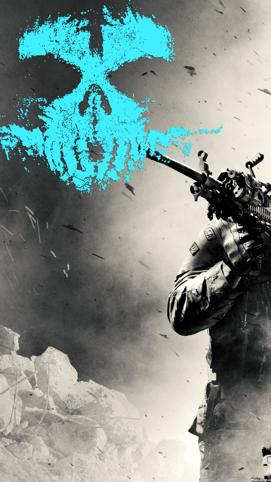 Skull Warrior Wallpaper 4K Phone